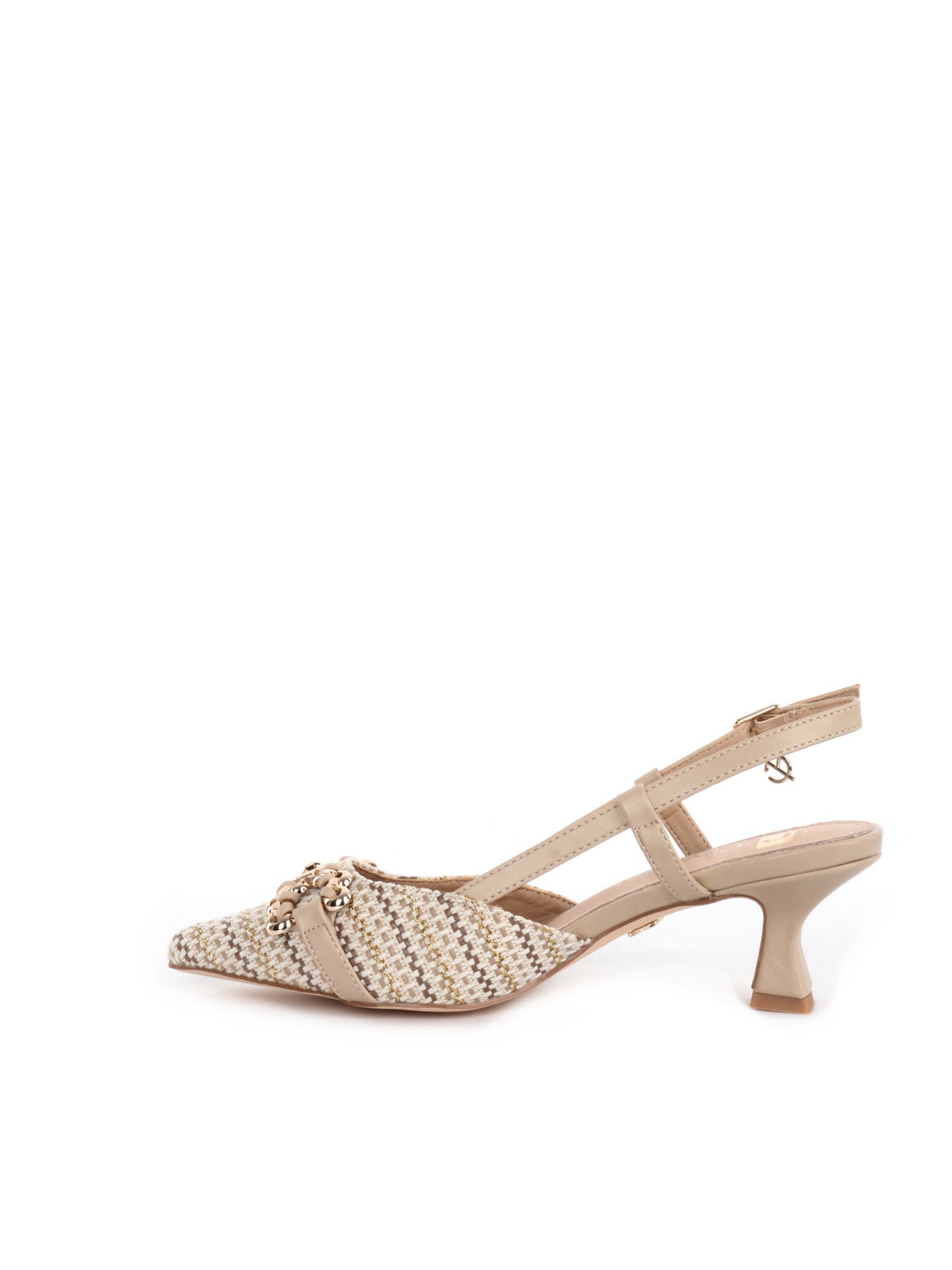 SLINGBACK CON FIBBIA CLYO' DONNA BEIGE