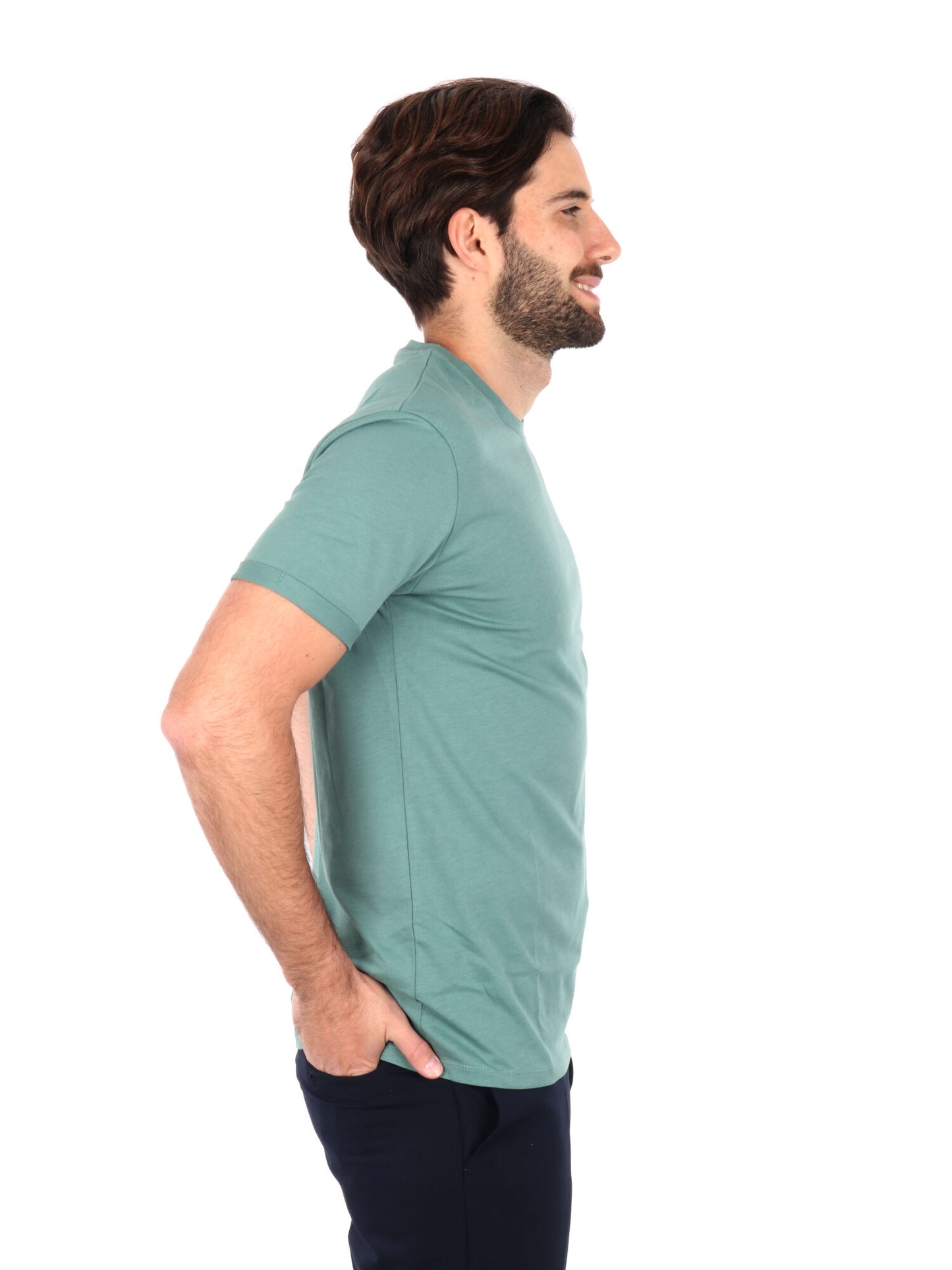 T-SHIRT CON TASCHINO GIANNI LUPO UOMO SALVIA