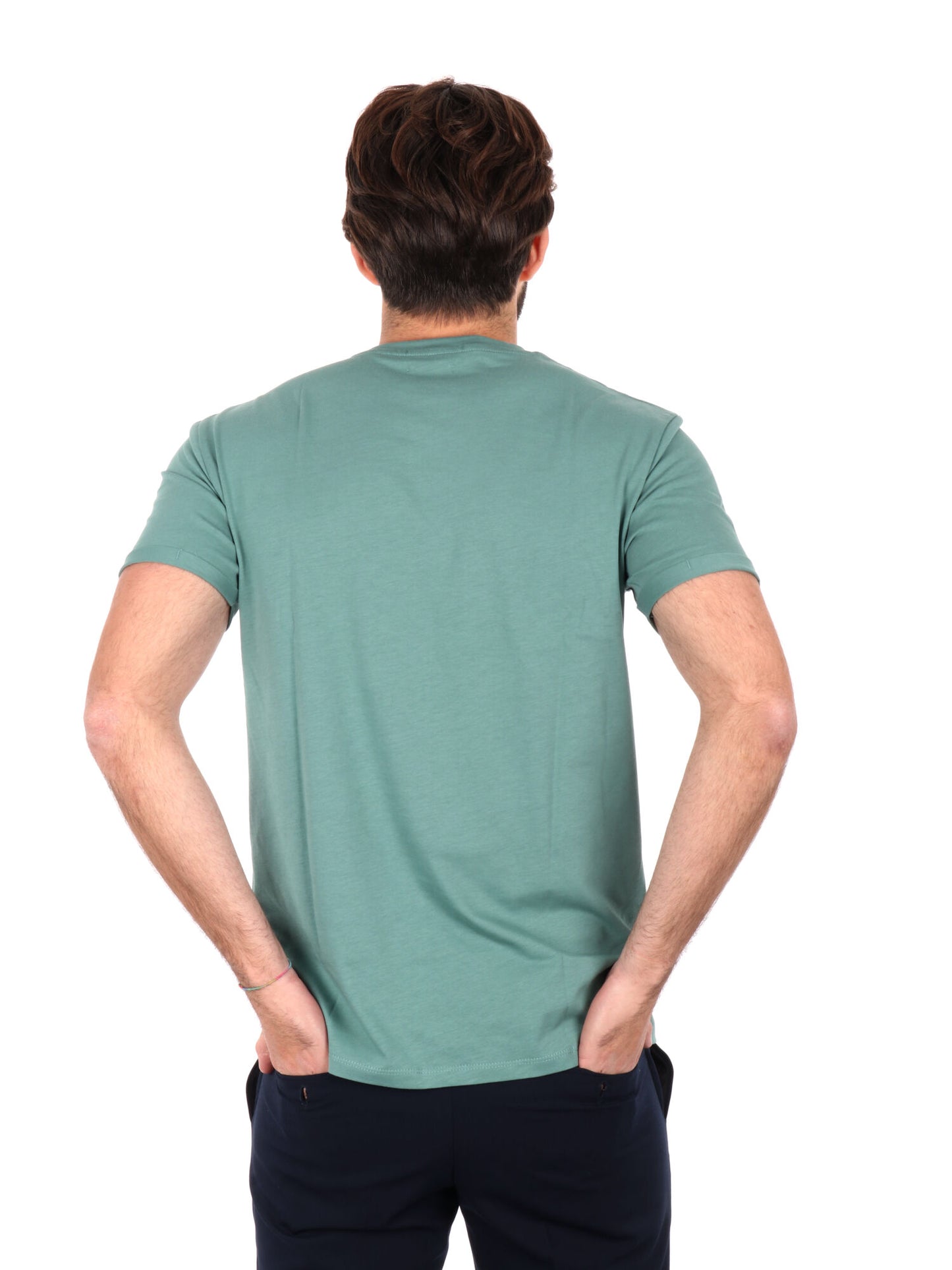 T-SHIRT CON TASCHINO GIANNI LUPO UOMO SALVIA