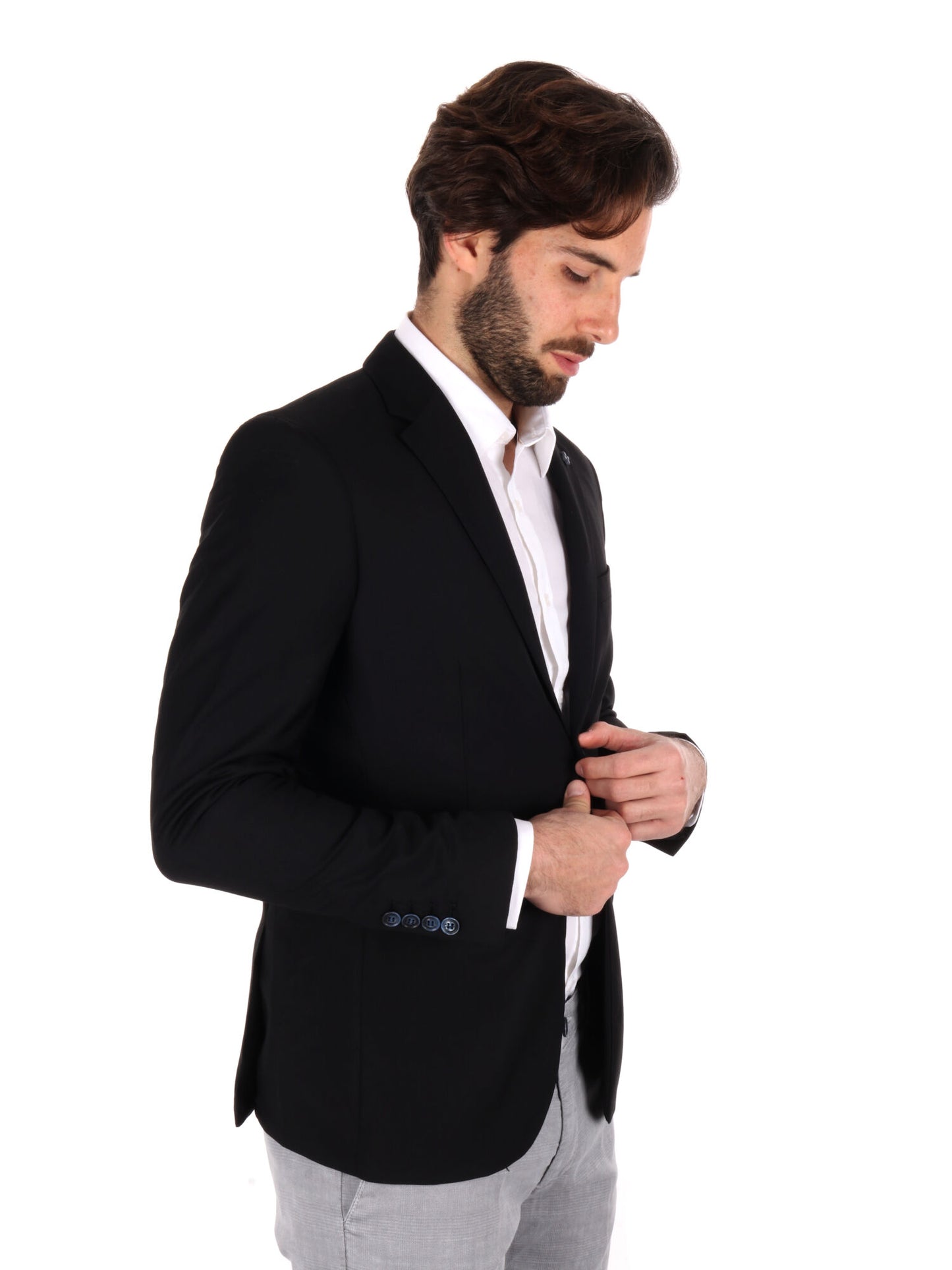 GIACCA MONOPETTO GIANNI LUPO UOMO NERO