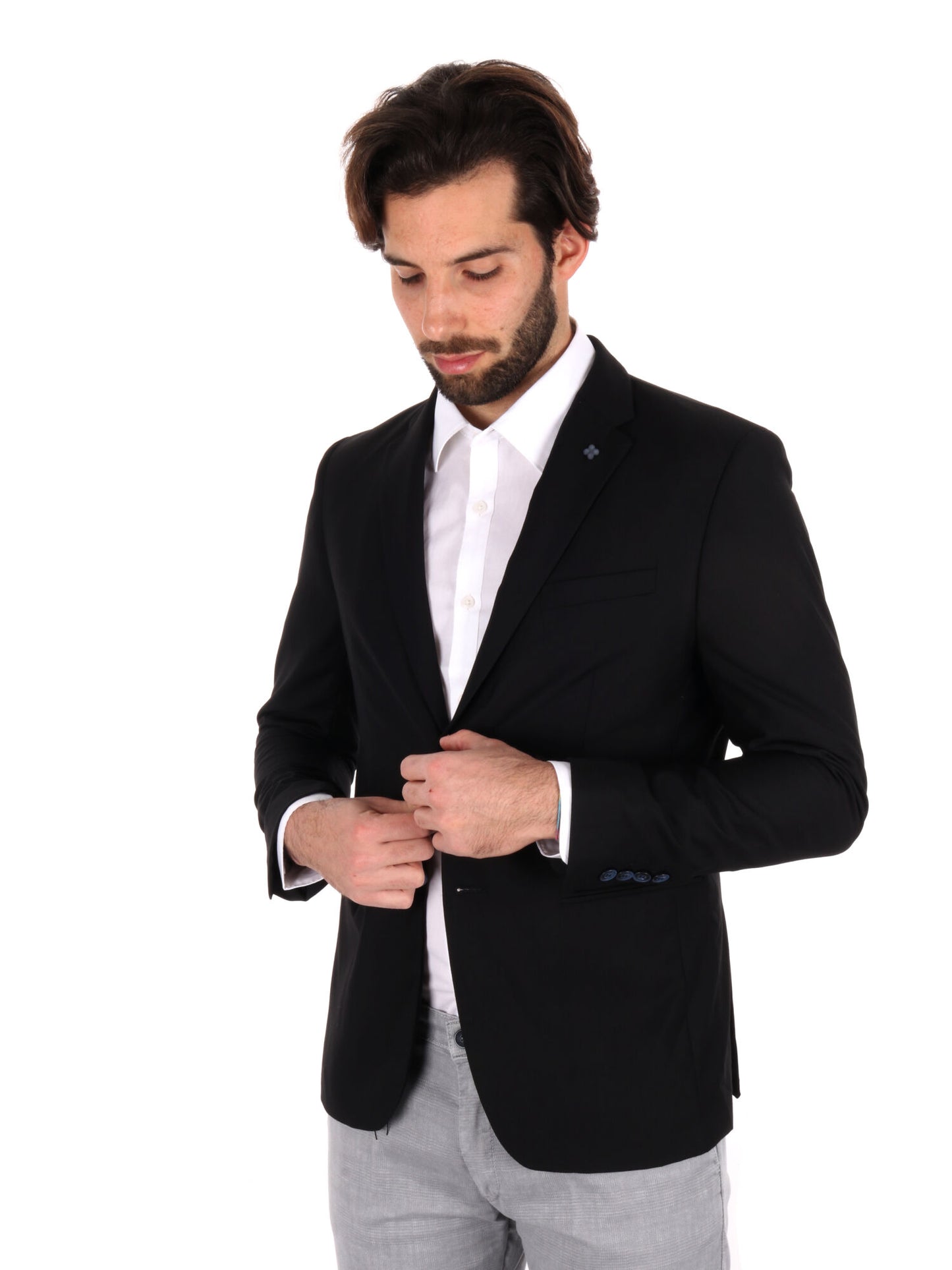 GIACCA MONOPETTO GIANNI LUPO UOMO NERO