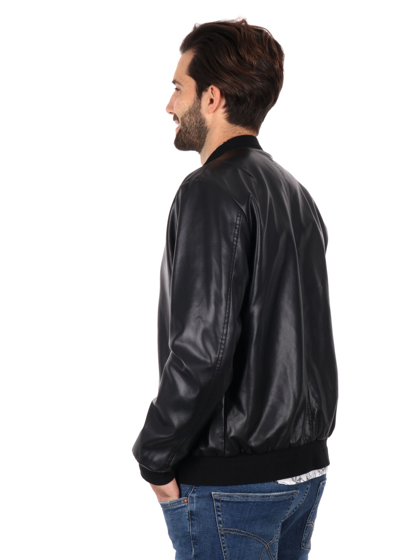 GIUBBINO BOMBER GIANNI LUPO UOMO NERO