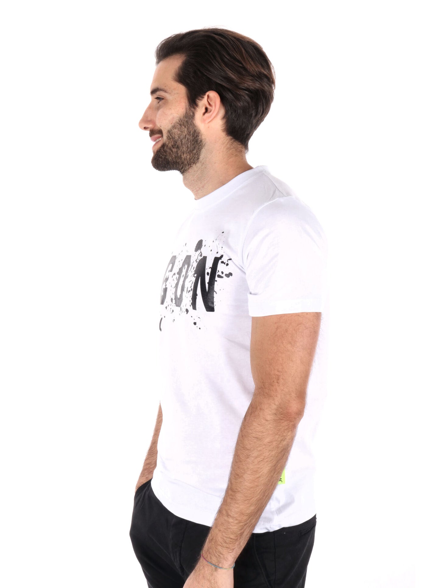 T-SHIRT LOGO SCHIZZI ICON UOMO BIANCO