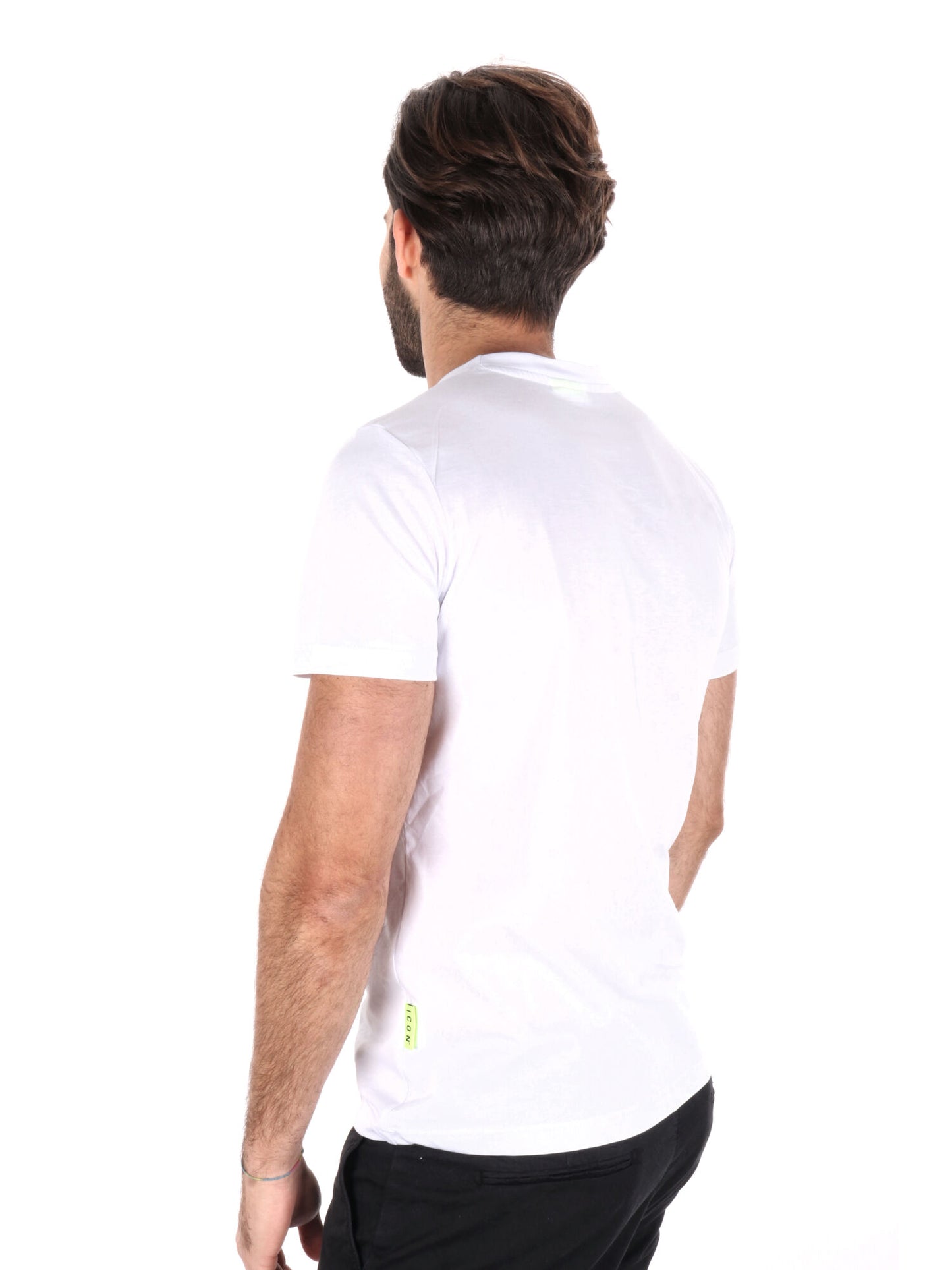 T-SHIRT LOGO SCHIZZI ICON UOMO BIANCO