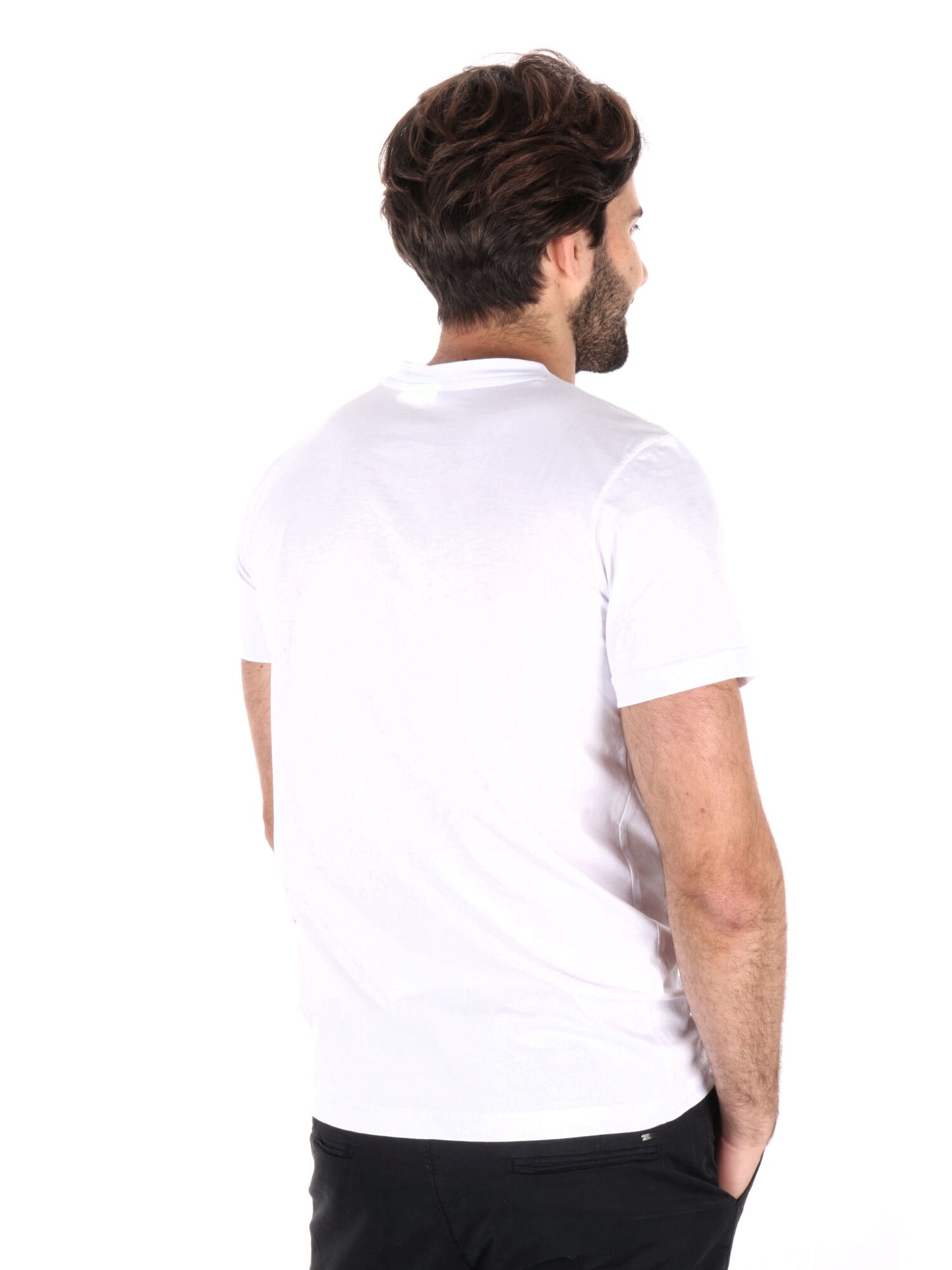 T-SHIRT LOGO SCHIZZI ICON UOMO BIANCO