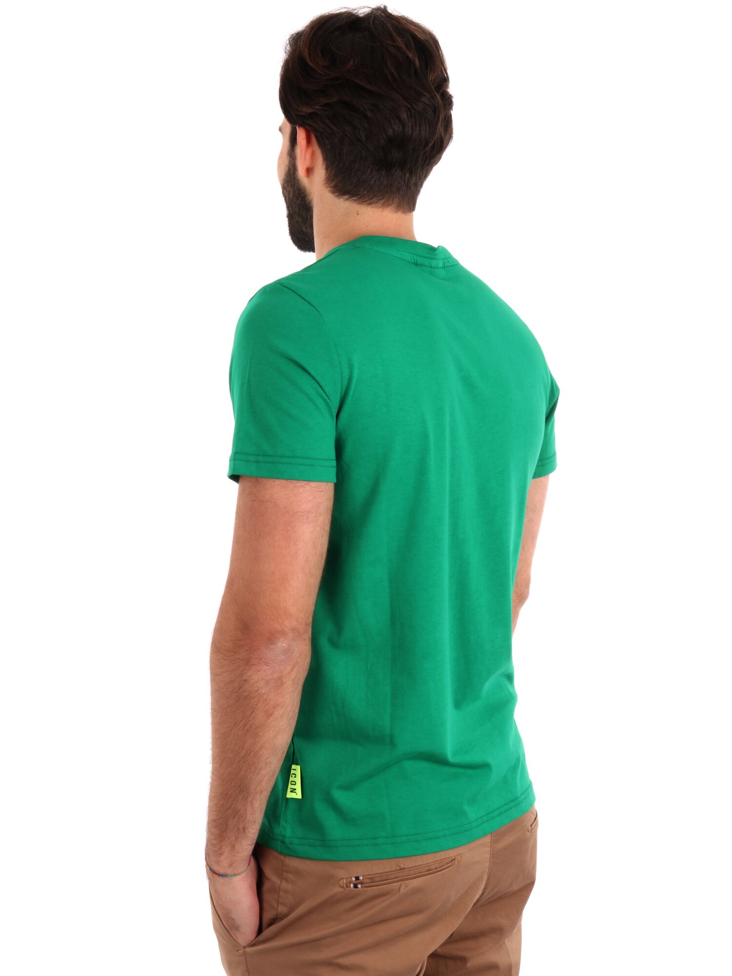 T-SHIRT LOGO SCHIZZI ICON UOMO VERDE