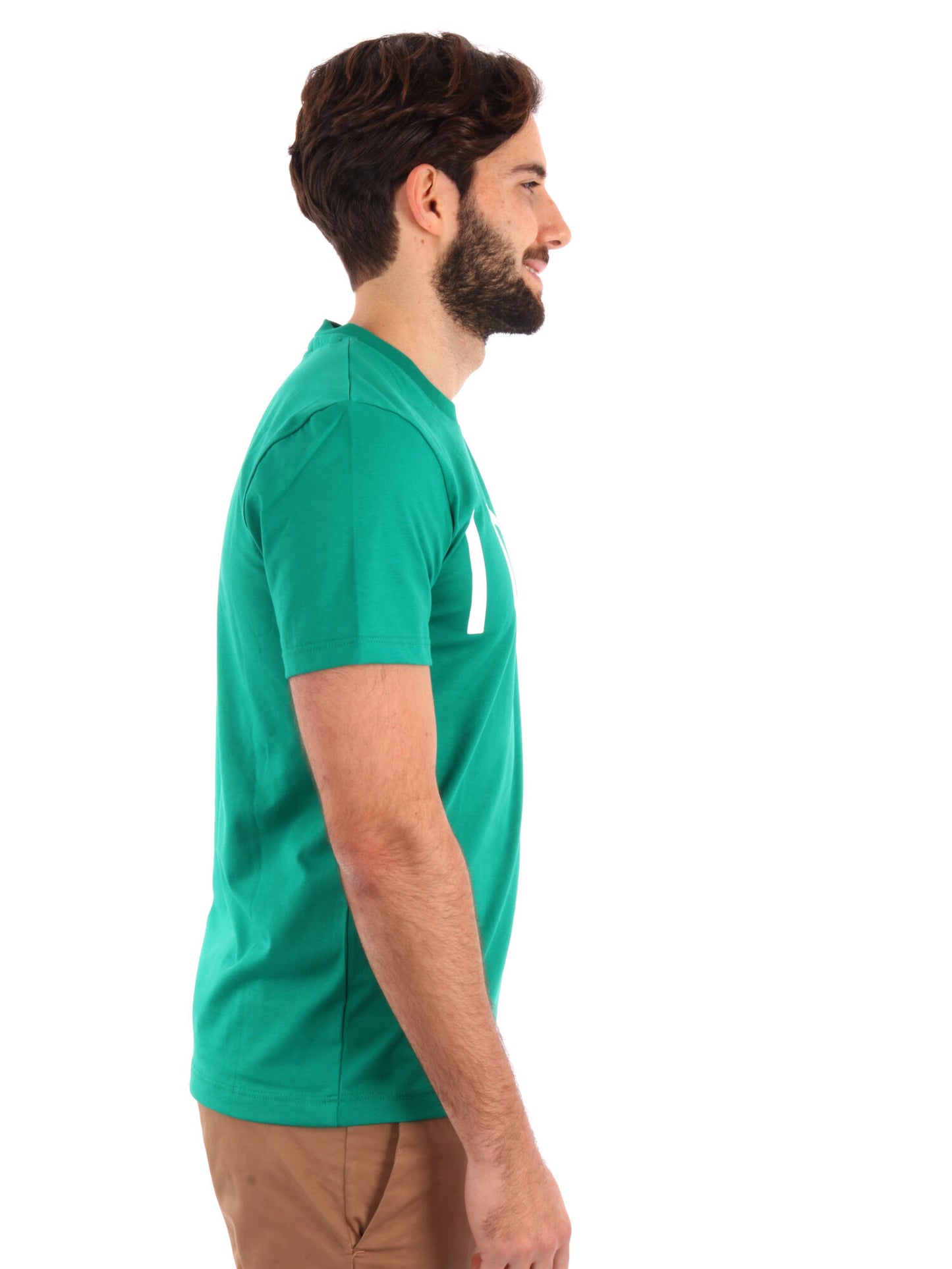 T-SHIRT BASIC CON MAXI LOGO ICON UOMO VERDE