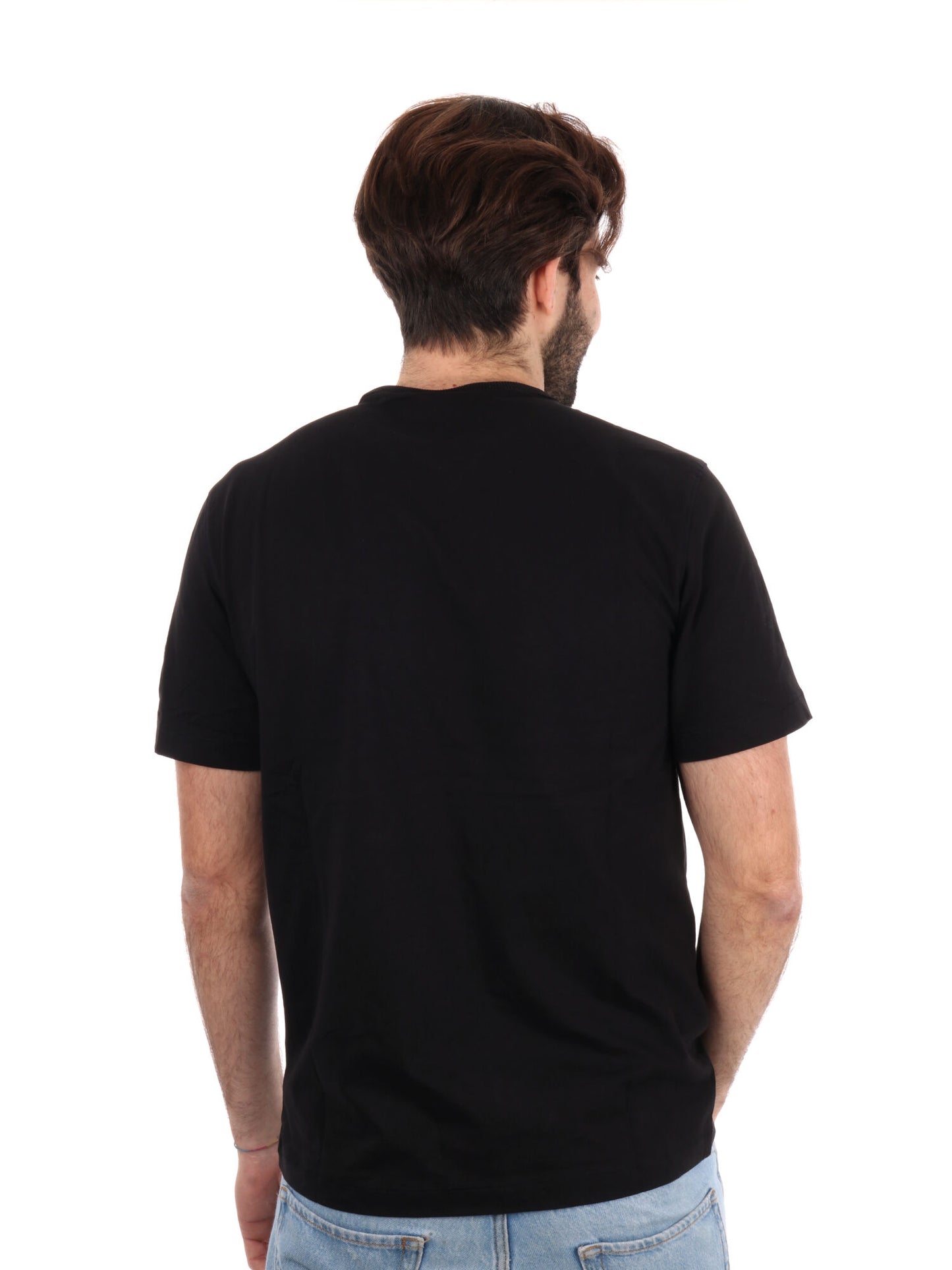 T-SHIRT BADGE REGULAR TEE CALVIN KLEIN JEANS UOMO NERO