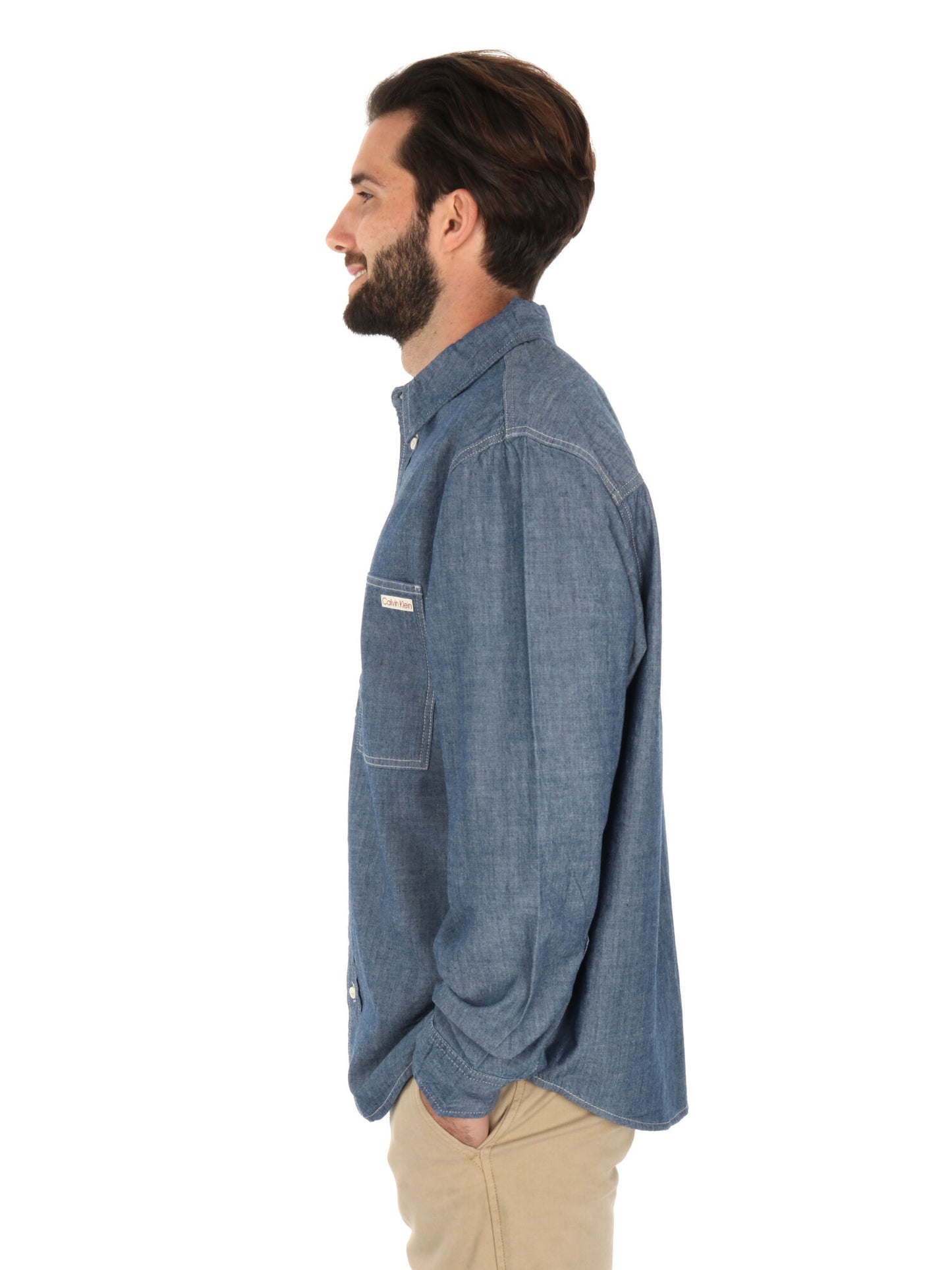 CAMICIA EASY CHAMBRAY CALVIN KLEIN UOMO JEANS