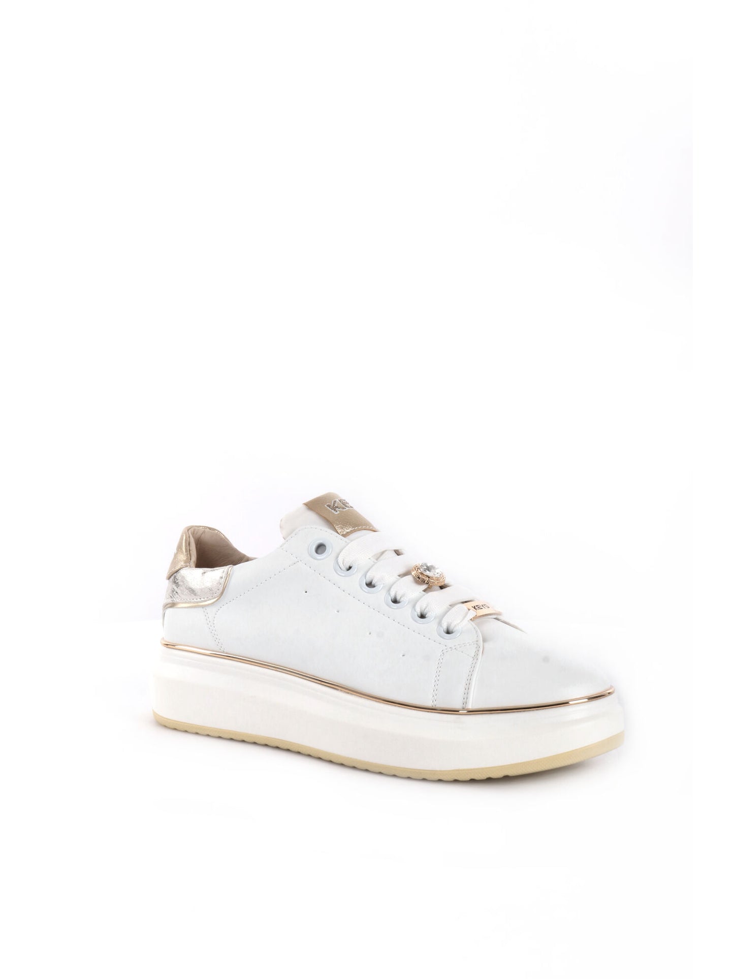 SNEAKERS CON CHARME SINISA KEYS DONNA BIANCO ORO