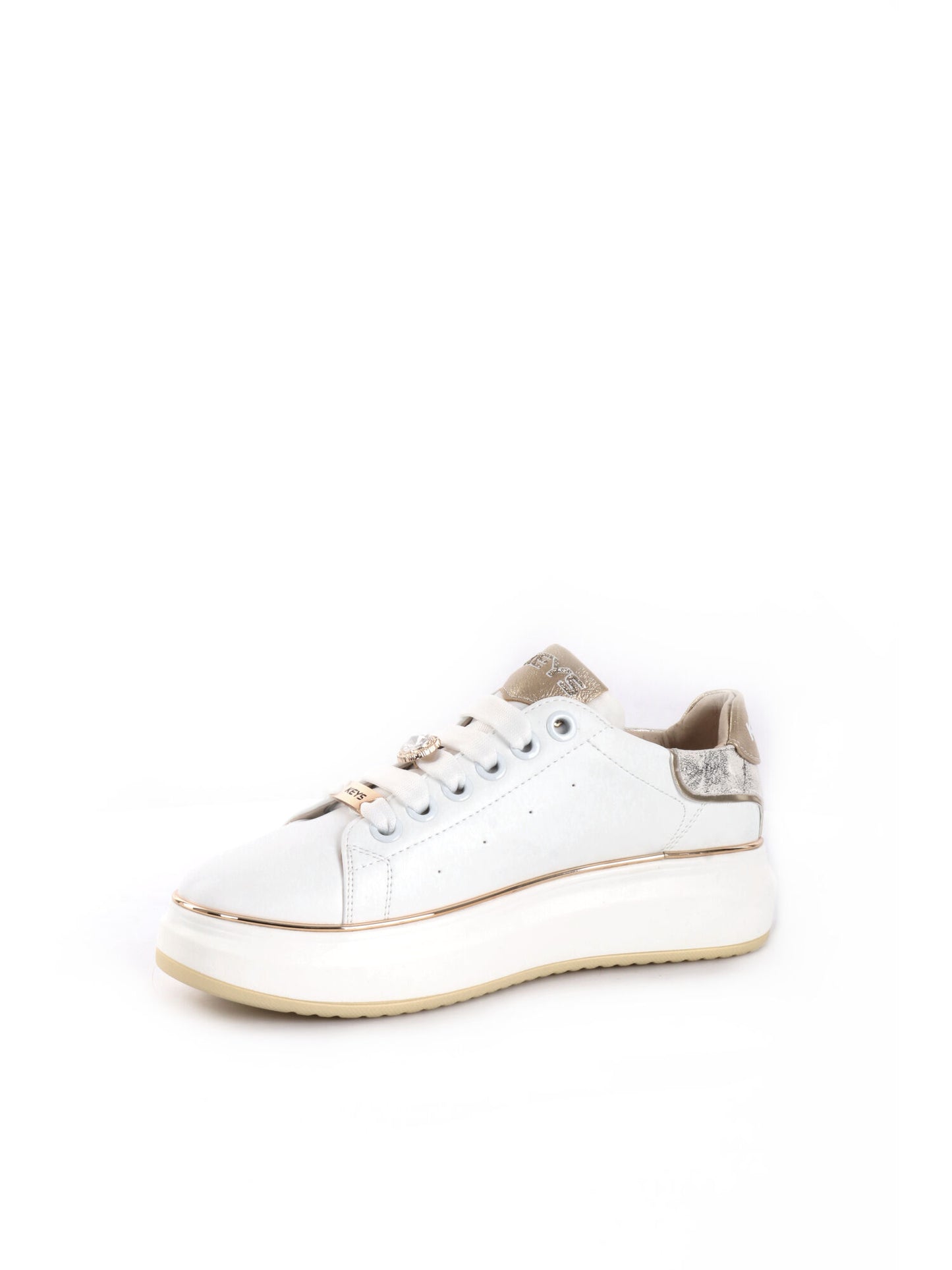 SNEAKERS CON CHARME SINISA KEYS DONNA BIANCO ORO