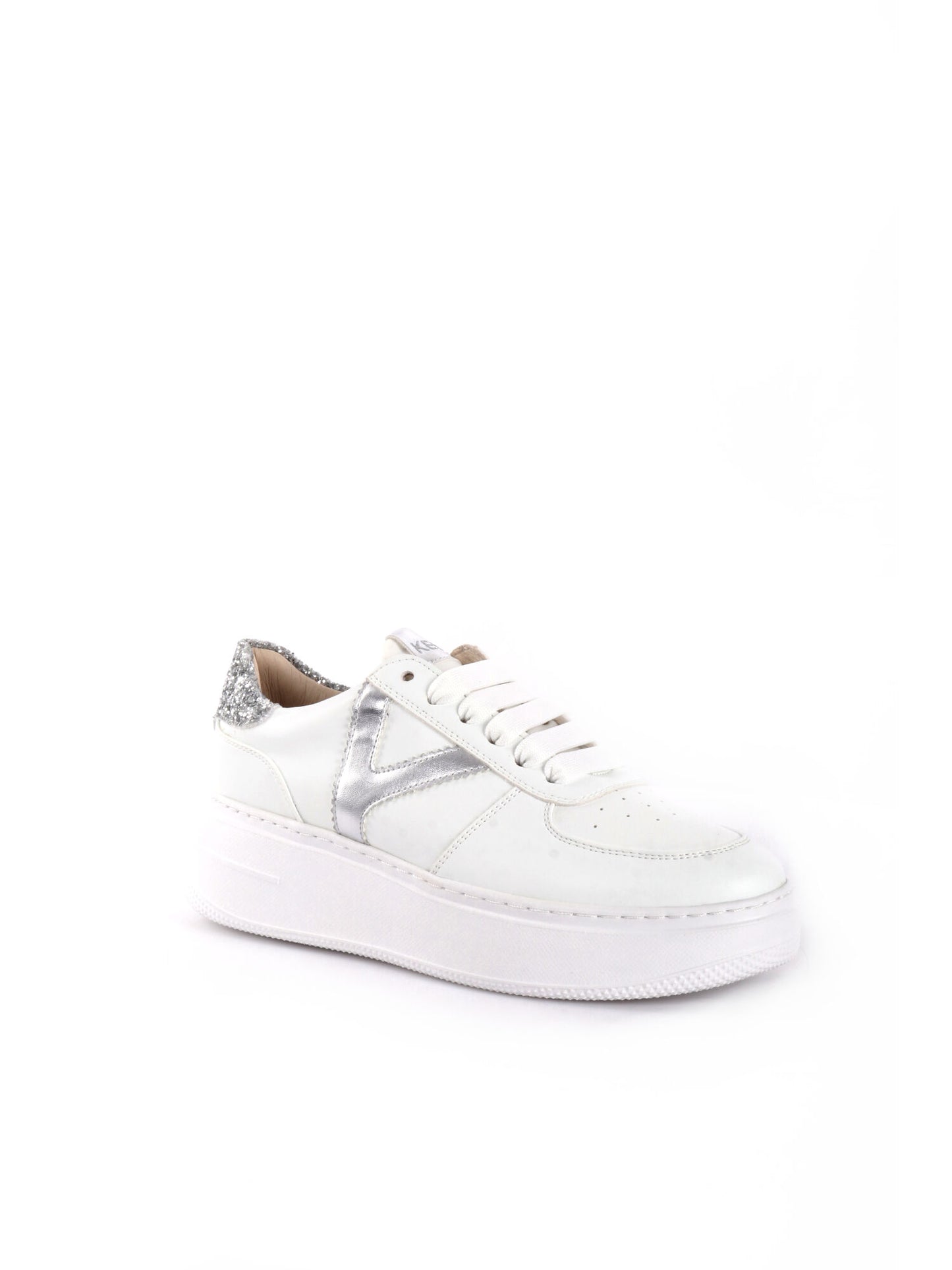 SNEAKERS PLATFORM VENUS KEYS DONNA BIANCO ARGENTO
