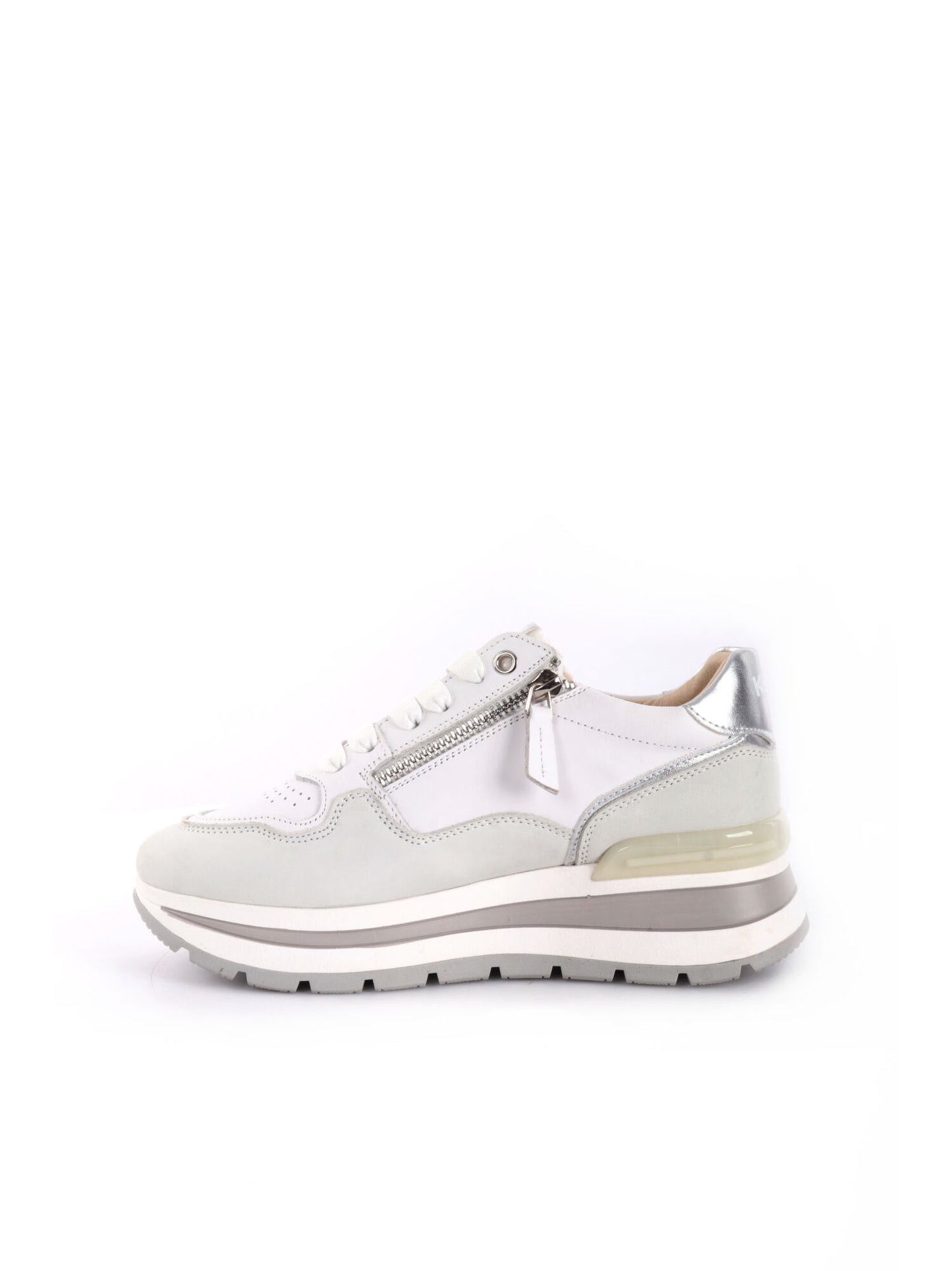 SNEAKERS GOLDEN KEYS DONNA BIANCO ARGENTO