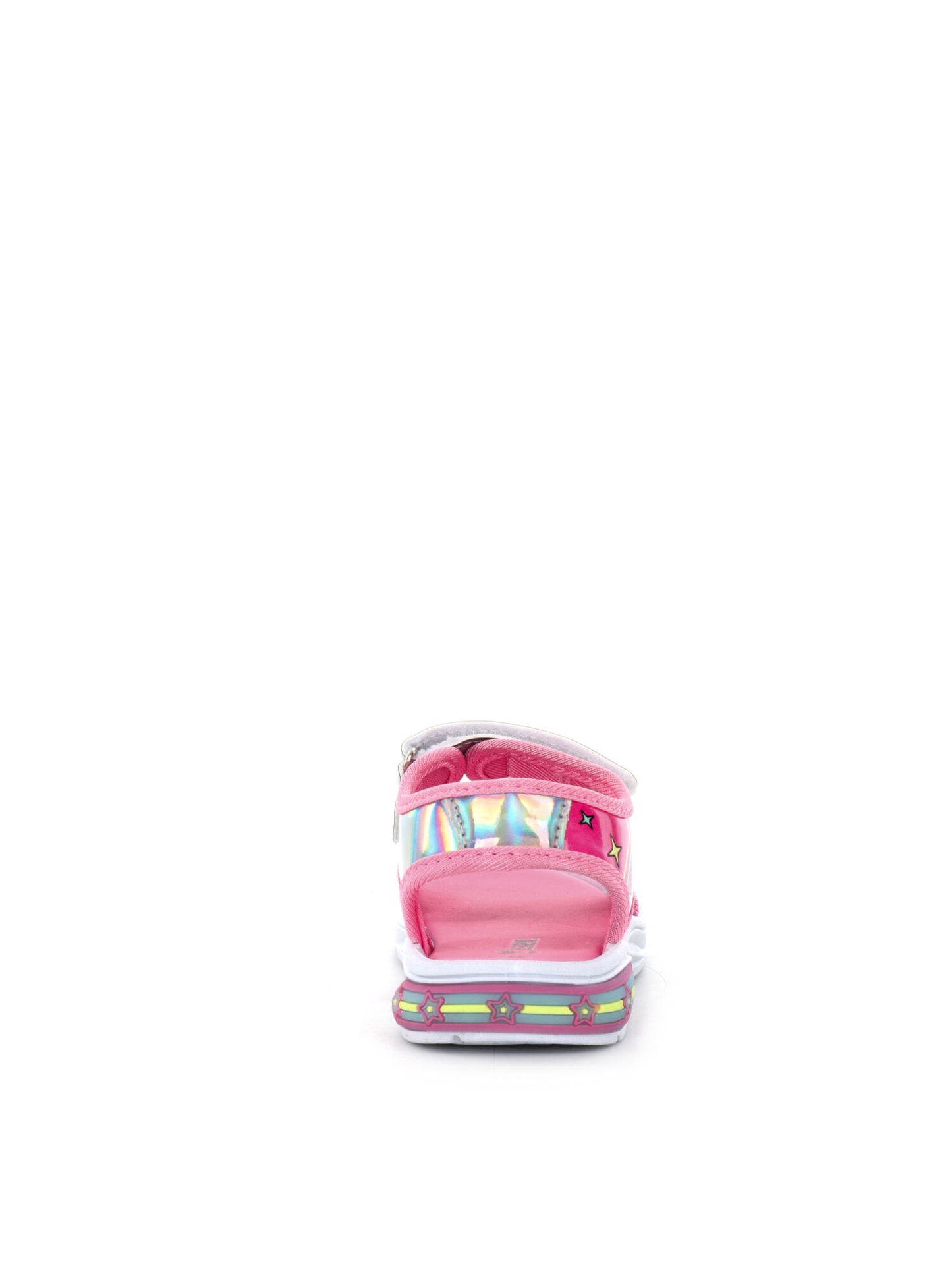 SANDALI CON LUCI E STRAP DISNEY BAMBINA ARGENTO FUXIA