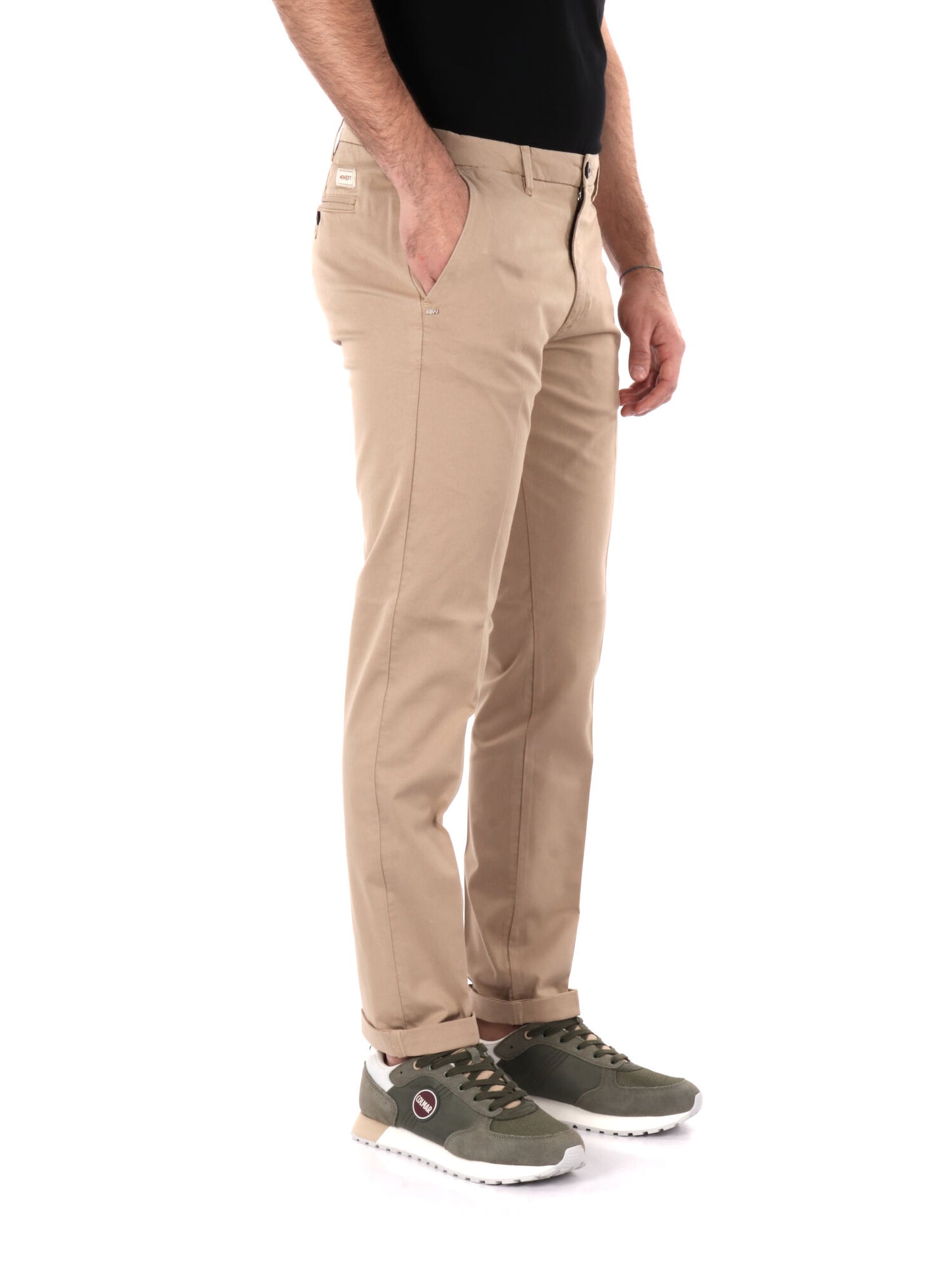 PANTALONE GABARDI 40WEFT UOMO SABBIA