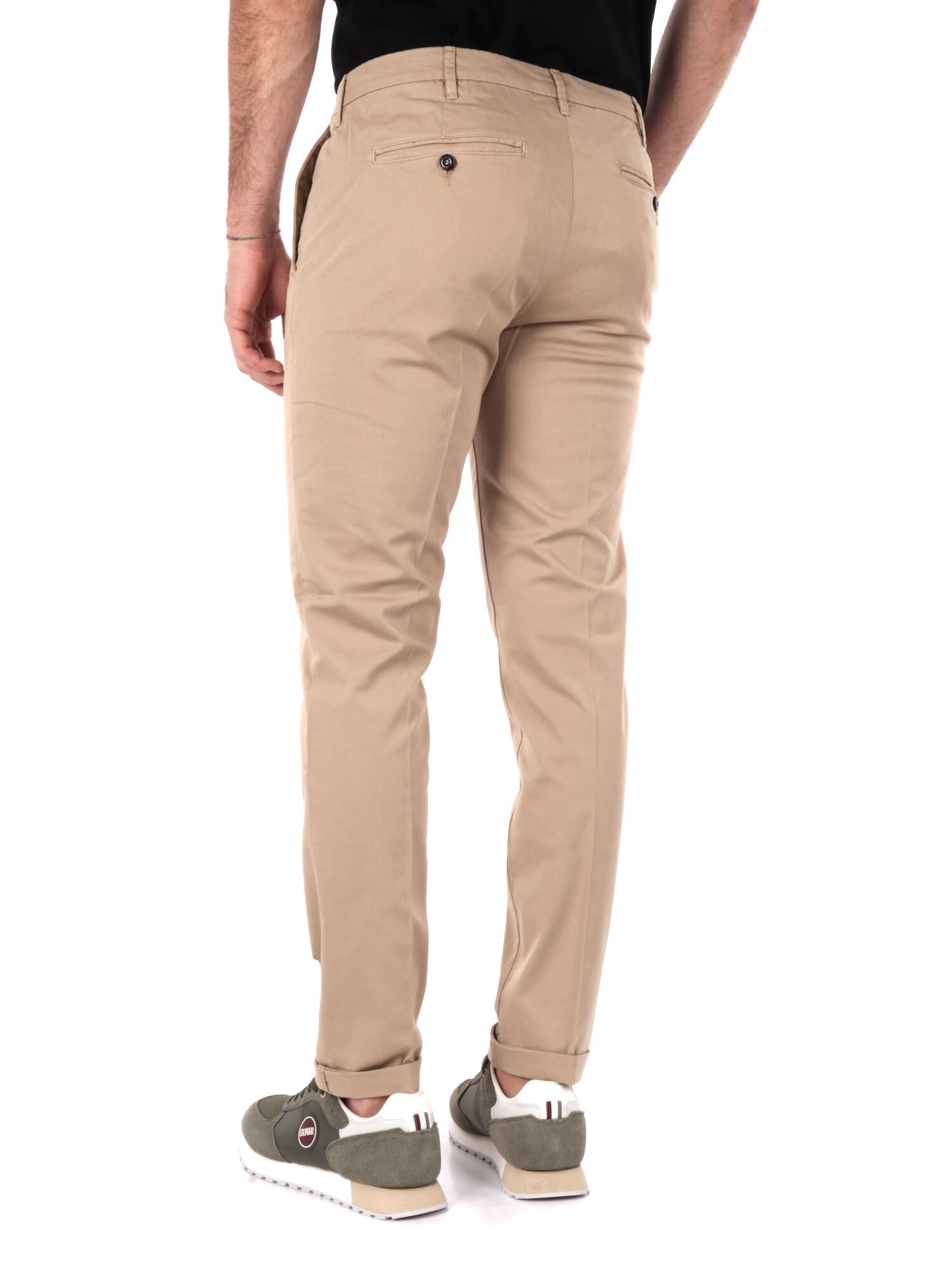 PANTALONE GABARDI 40WEFT UOMO SABBIA