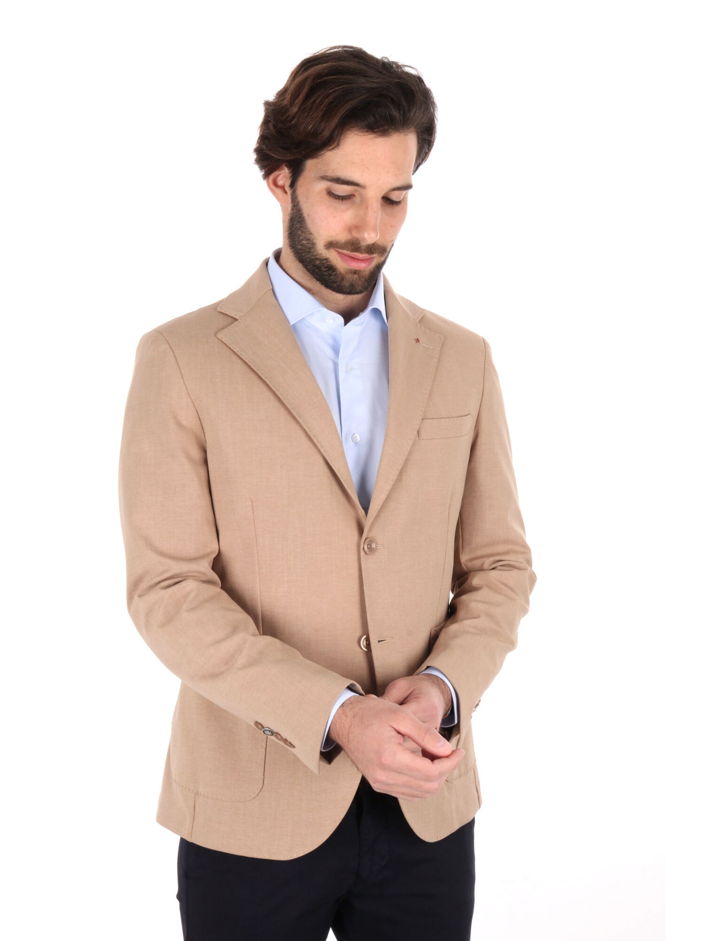 Giacca punto Milano FB marrone da uomo elegante e versatile