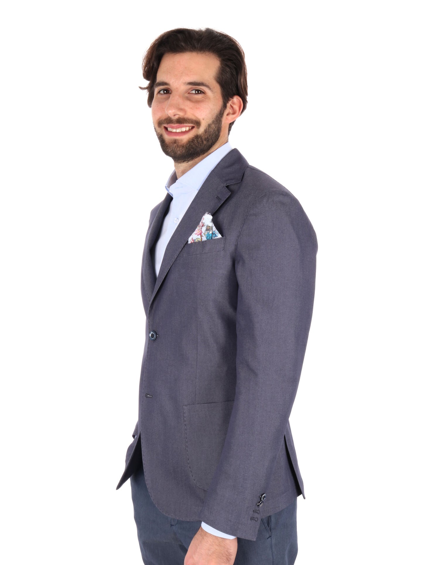 GIACCA MONOPETTO FB UOMO BLU