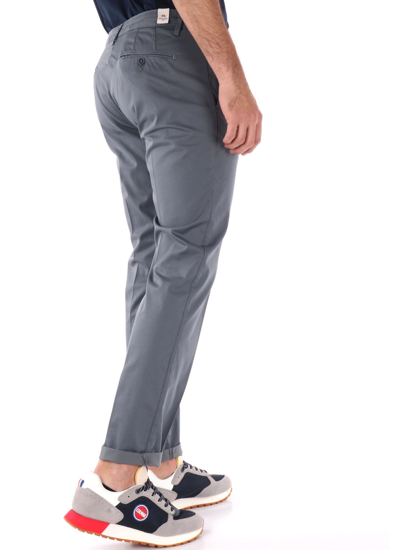 PANTALONE MICROFANTASIA FB UOMO GRIGIO