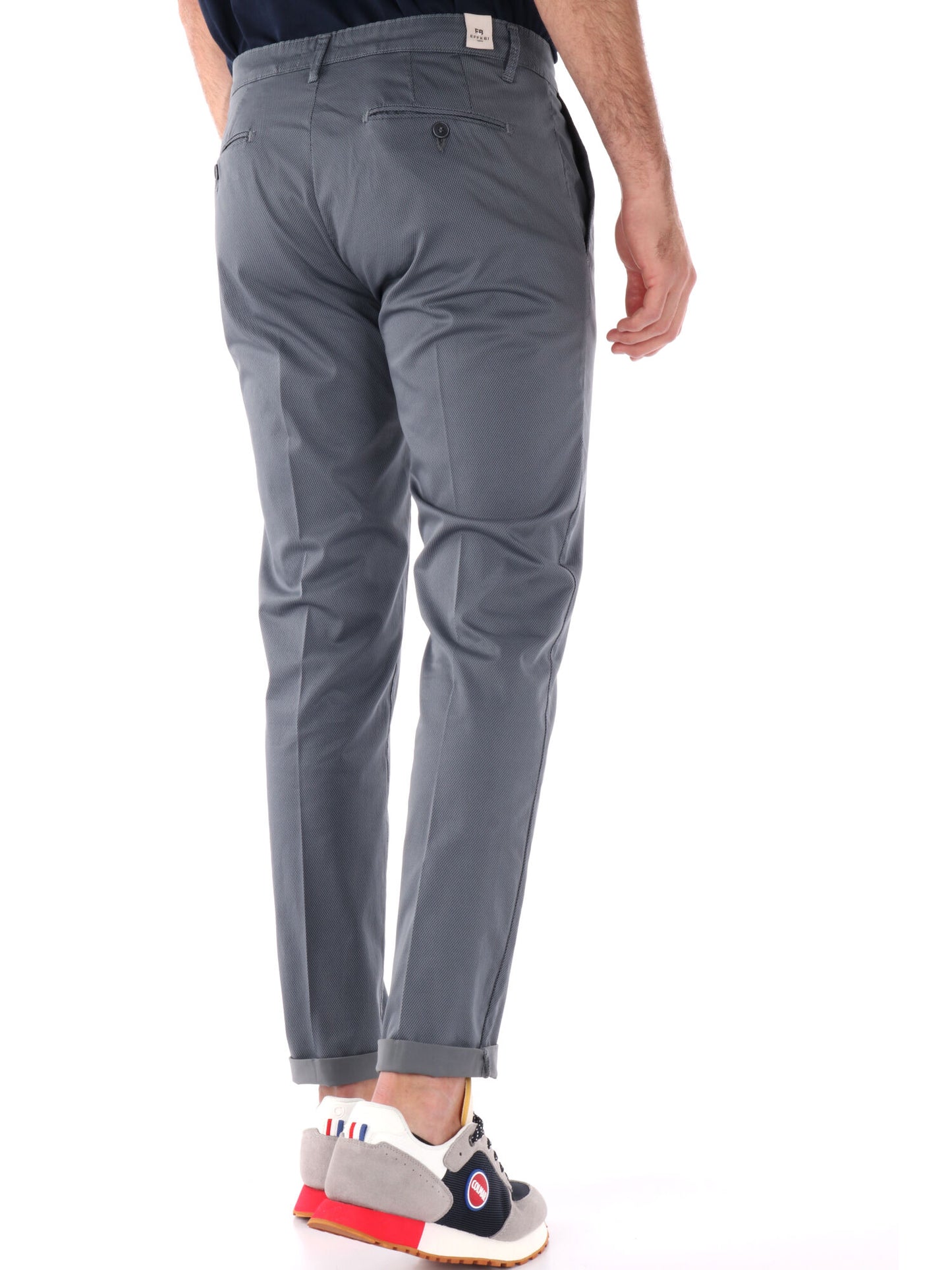 PANTALONE MICROFANTASIA FB UOMO GRIGIO