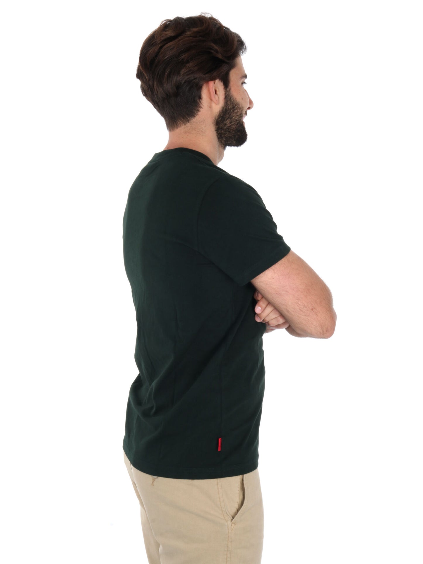 T-SHIRT ESSENTIAL LOGO SUPERDRY UOMO VERDE