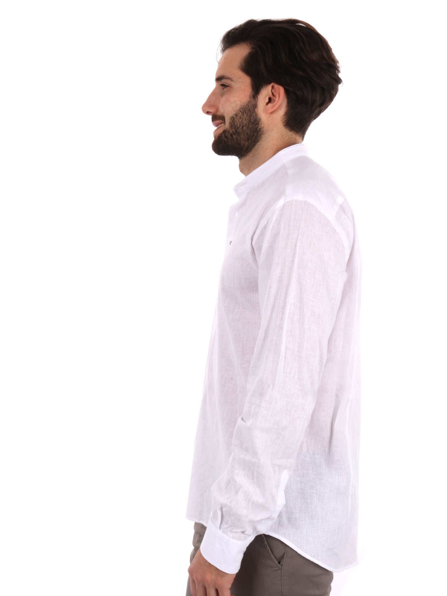 CAMICIA COLLO COREANO FB UOMO BIANCO