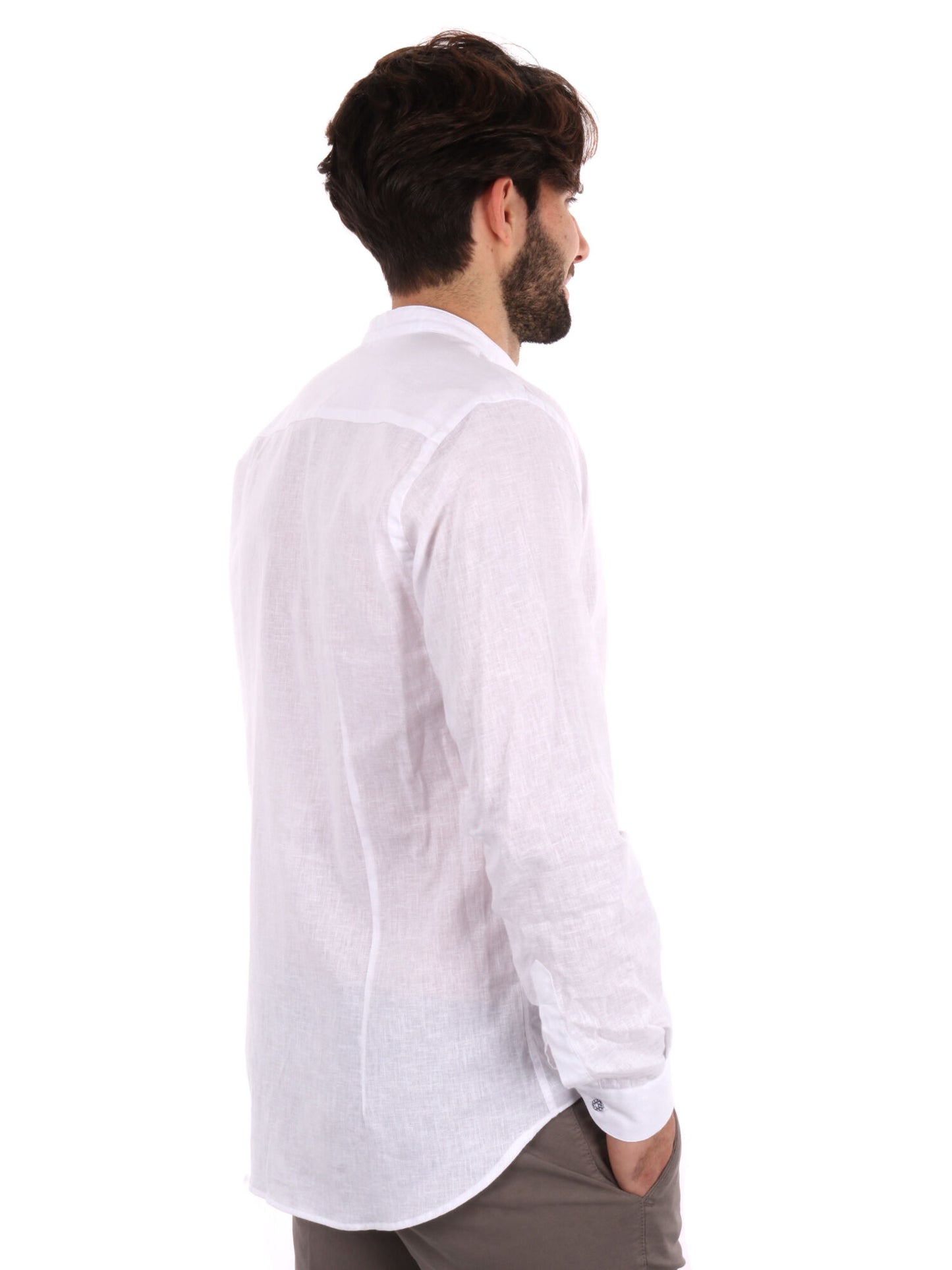 CAMICIA COLLO COREANO FB UOMO BIANCO