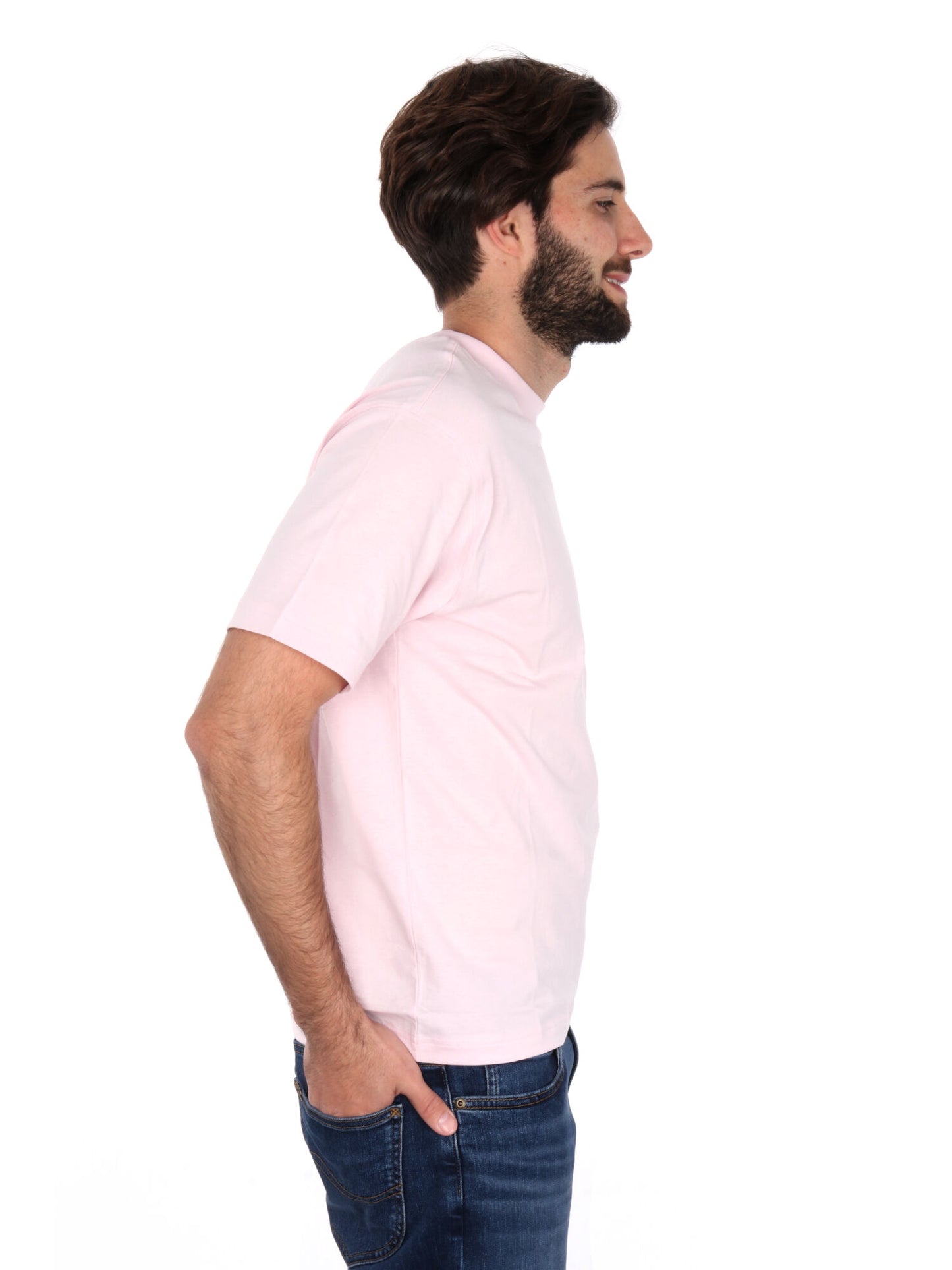 T-SHIRT CON RICAMO NEW BALANCE UOMO ROSA