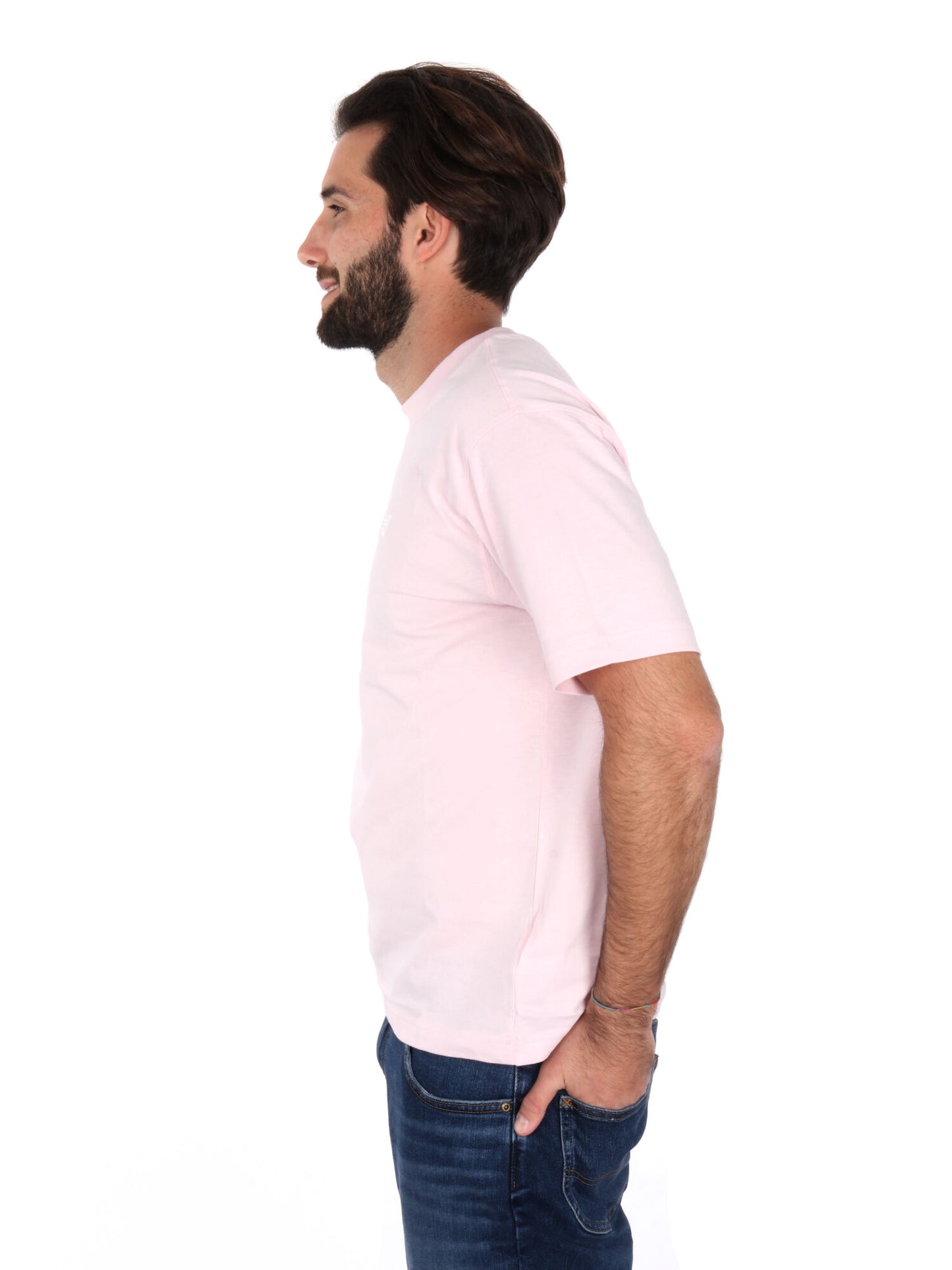 T-SHIRT CON RICAMO NEW BALANCE UOMO ROSA