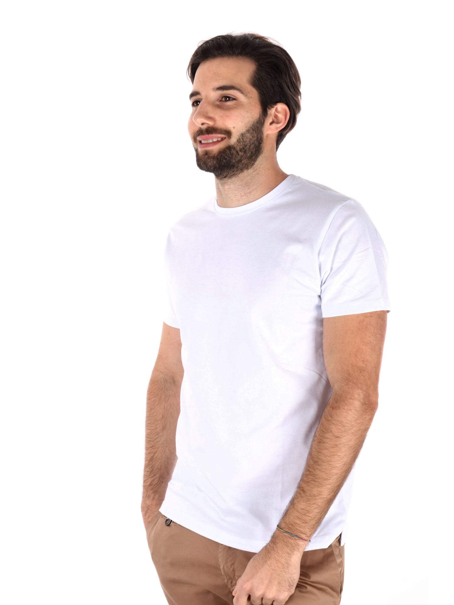 T-SHIRT IN PIQUET FB UOMO BIANCO