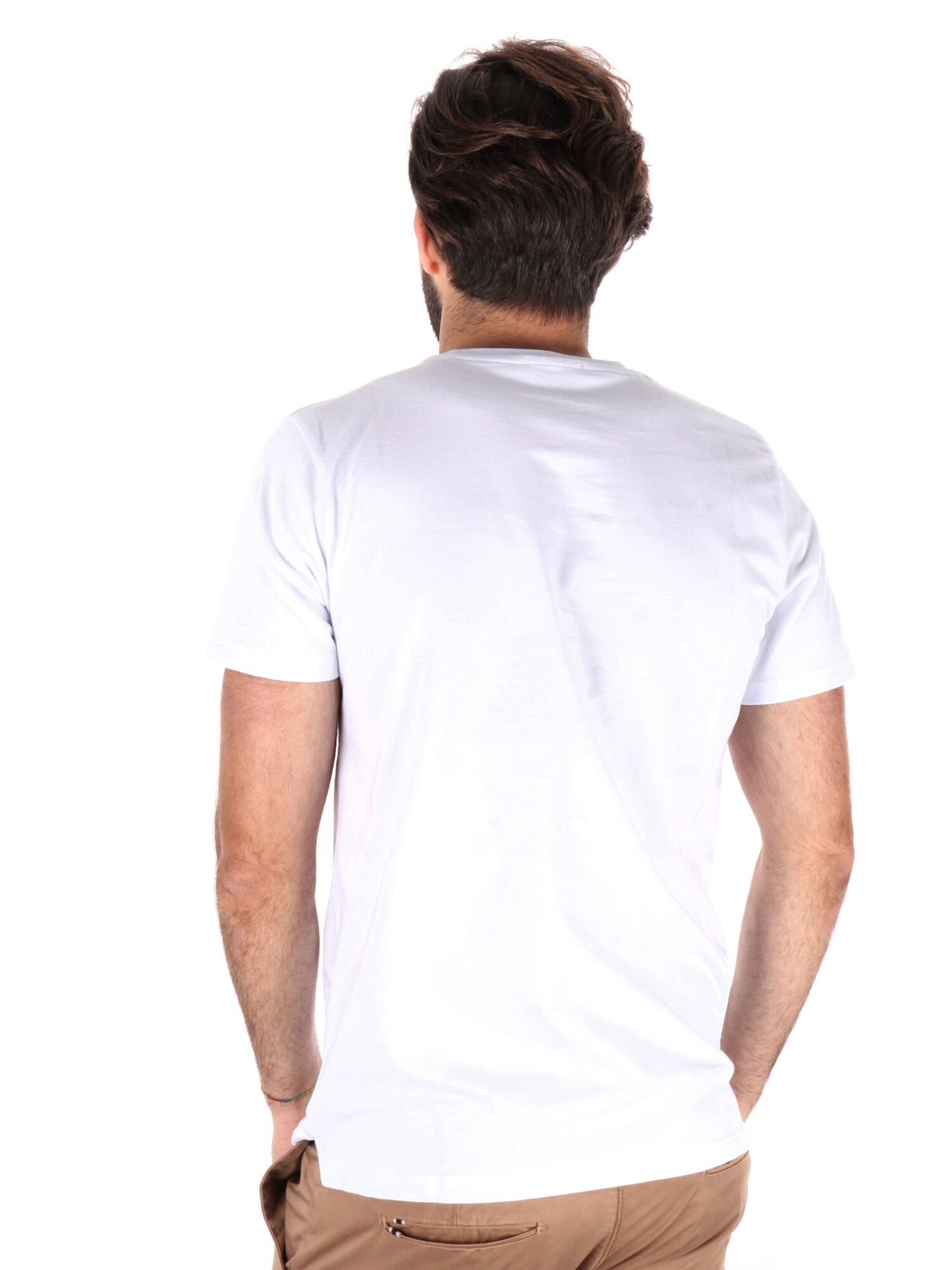 T-SHIRT IN PIQUET FB UOMO BIANCO