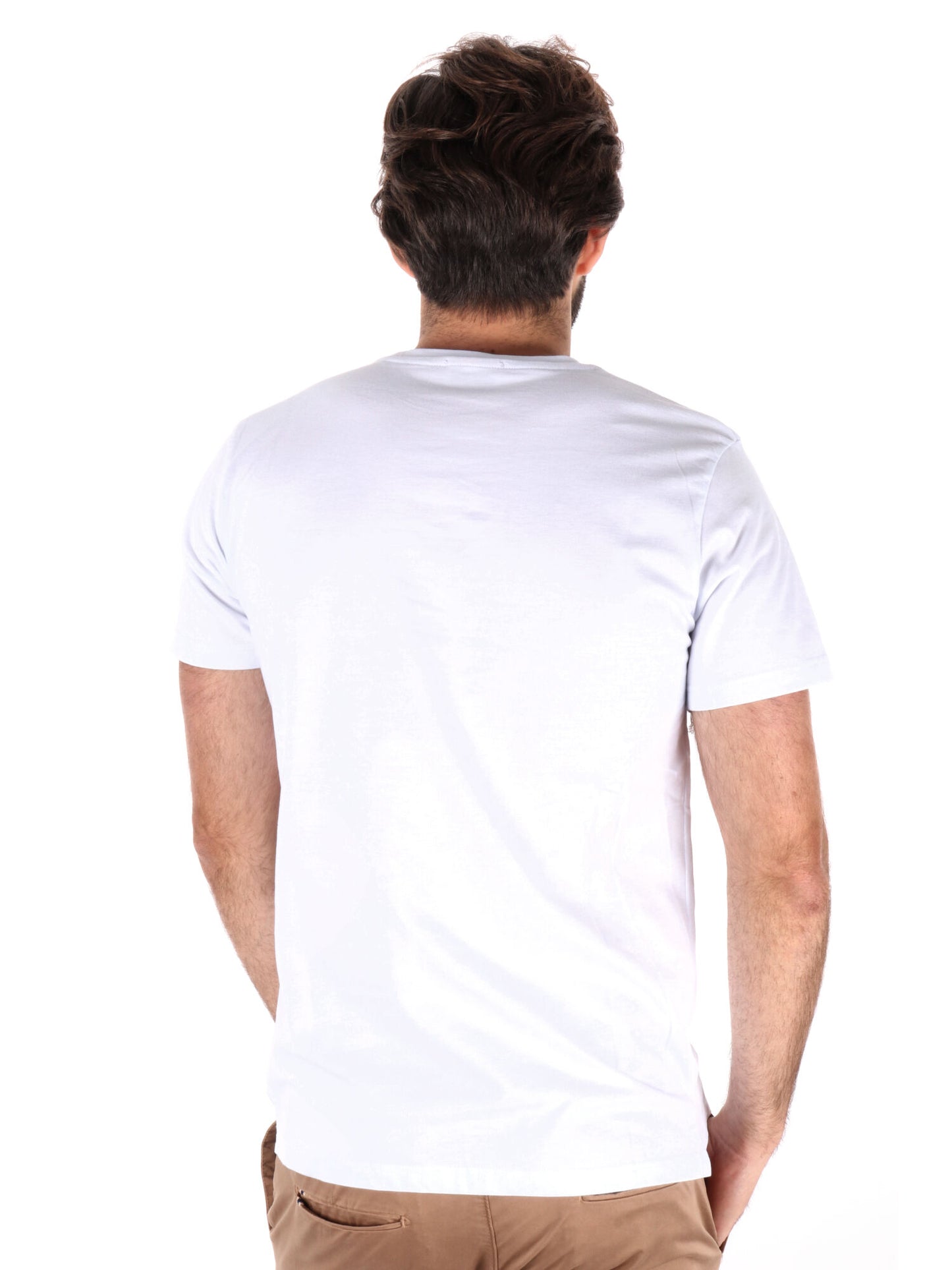 T-SHIRT IN PIQUET FB UOMO BIANCO
