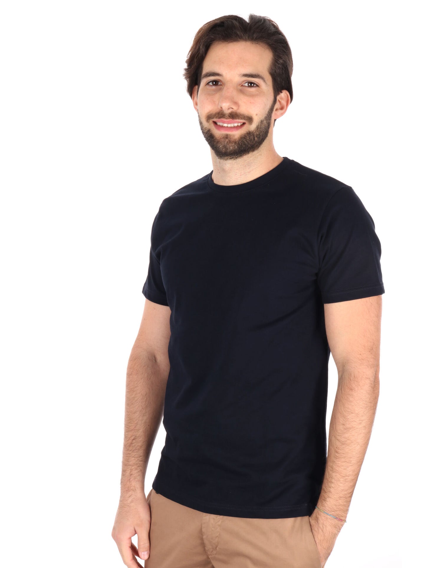 T-SHIRT IN PIQUET FB UOMO BLU