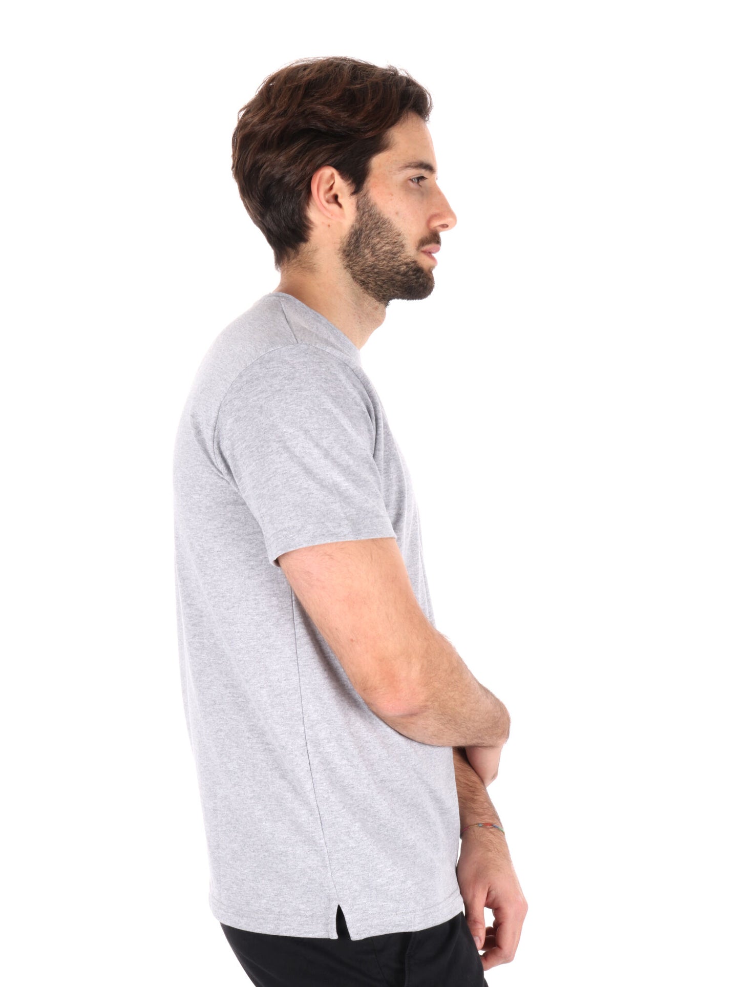 T-SHIRT IN PIQUET FB UOMO GRIGIO