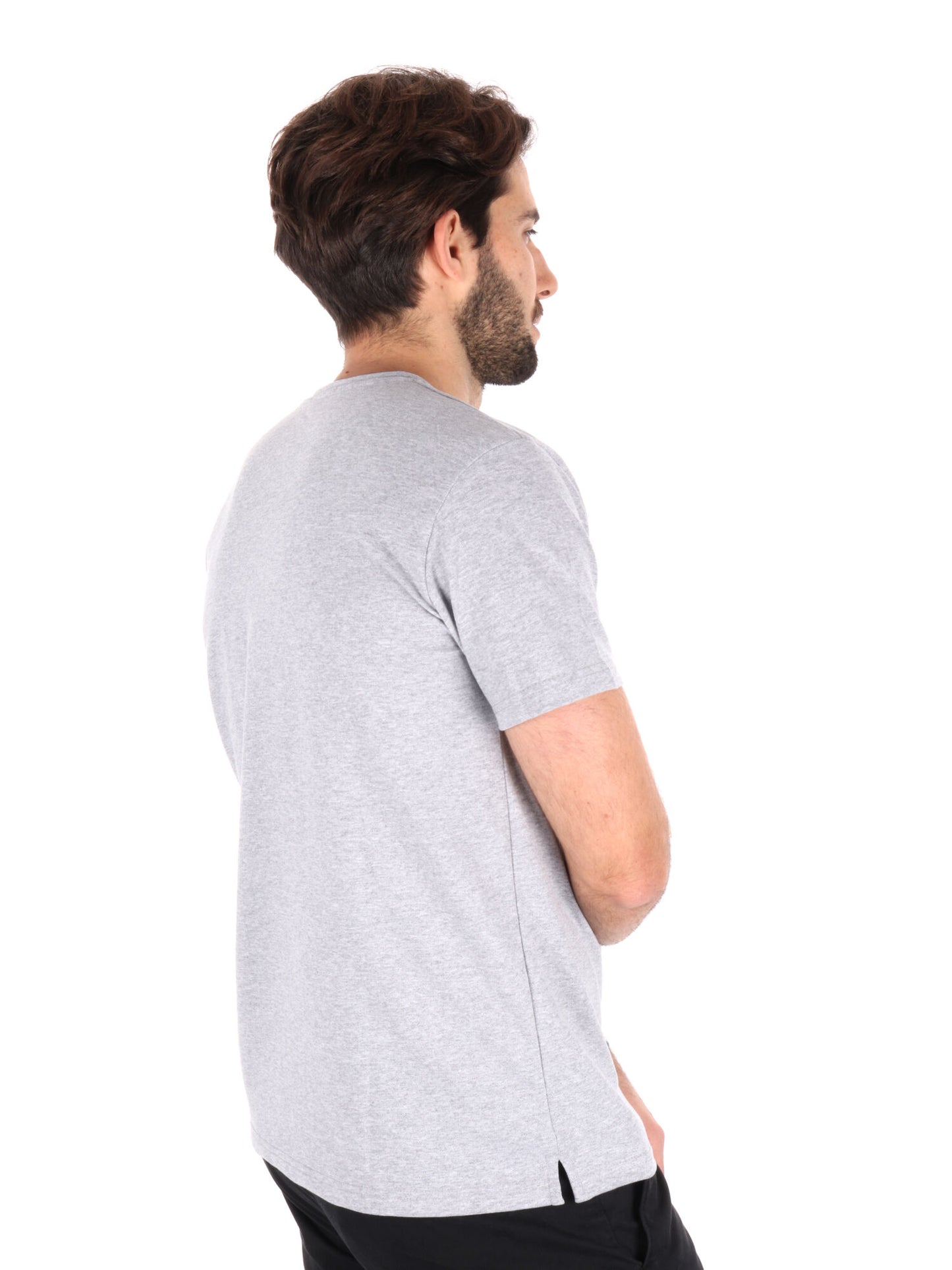 T-SHIRT IN PIQUET FB UOMO GRIGIO