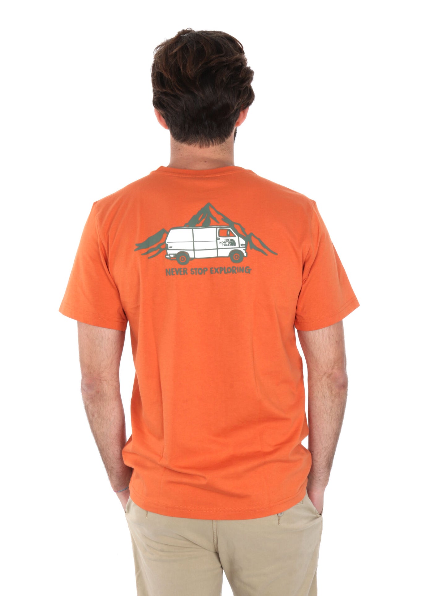 T-SHIRT OUTDOOR GRAPHIC THE NORTH FACE UOMO ARANCIO