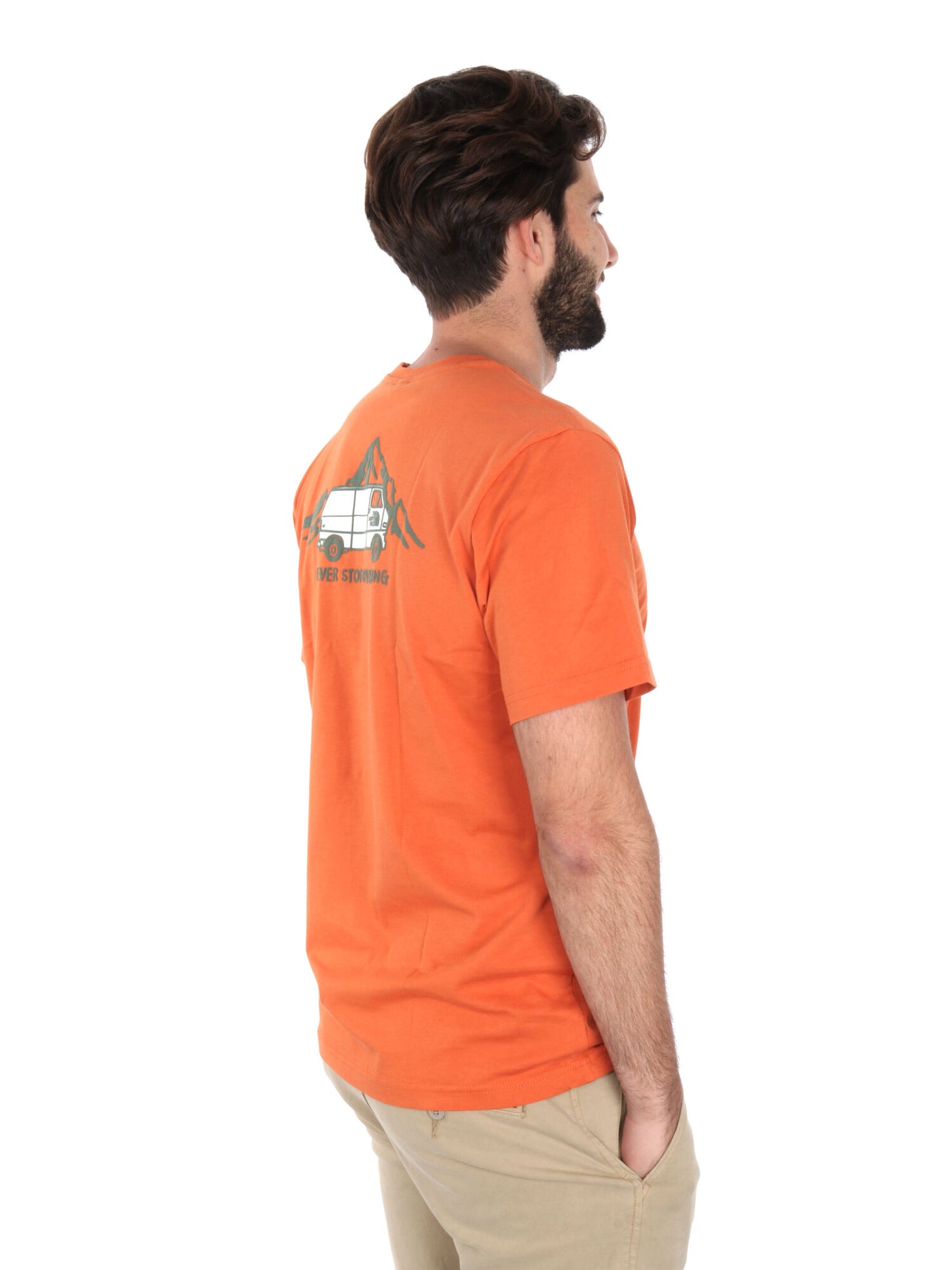 T-SHIRT OUTDOOR GRAPHIC THE NORTH FACE UOMO ARANCIO