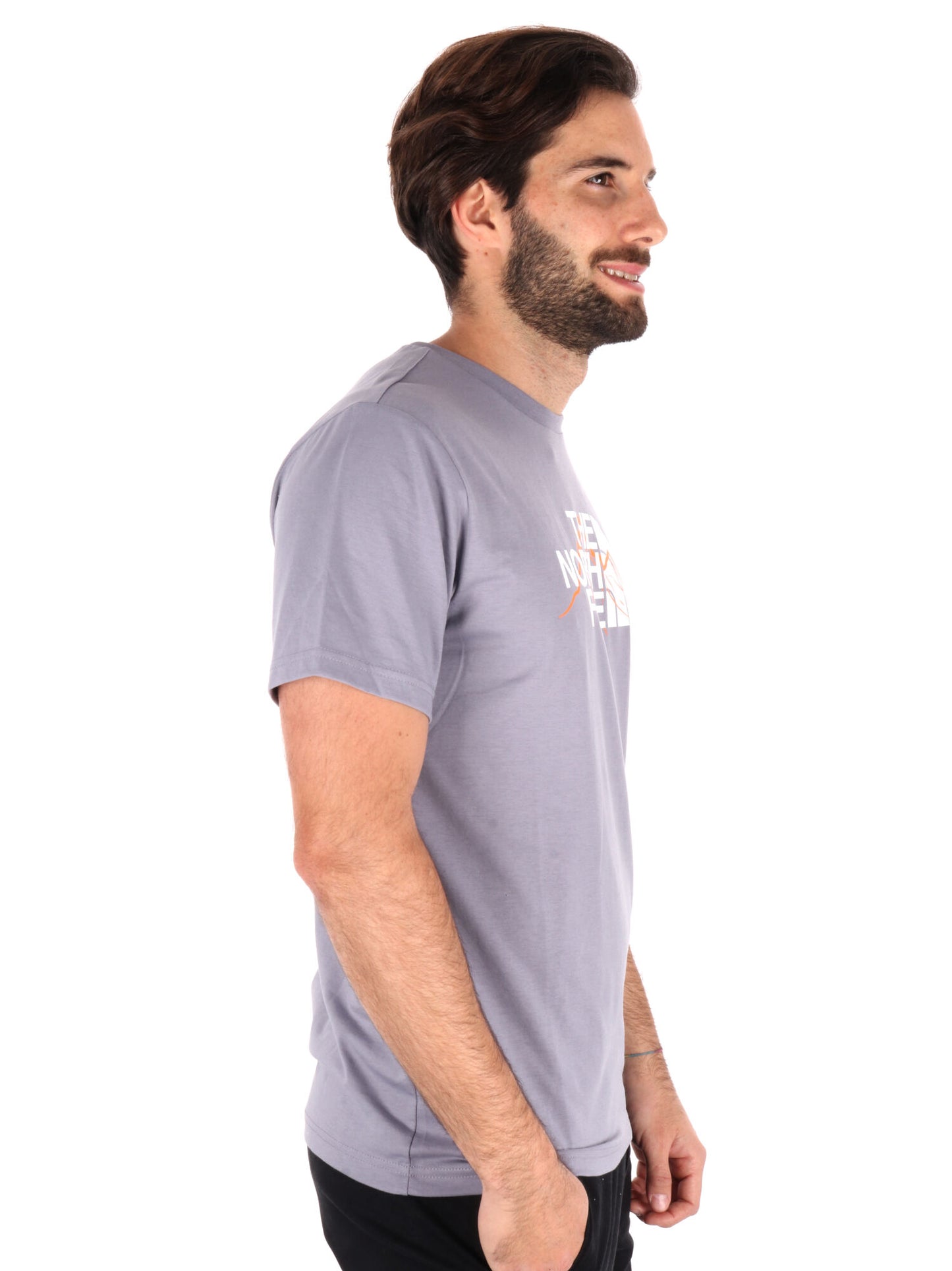 T-SHIRT MOUNTAIN LINE THE NORTH FACE UOMO GRIGIO