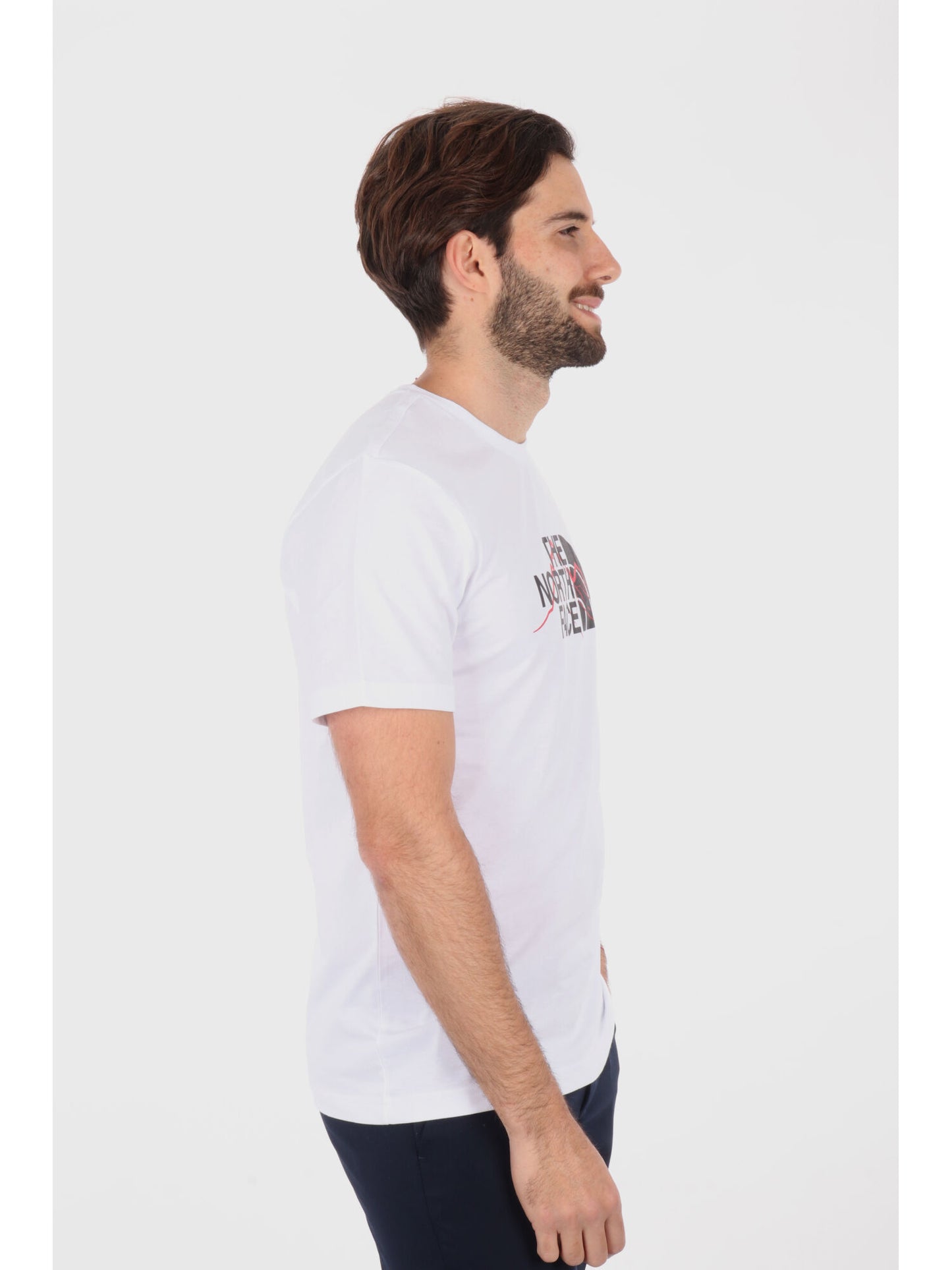 T-SHIRT MOUNTAIN LINE THE NORTH FACE UOMO BIANCO
