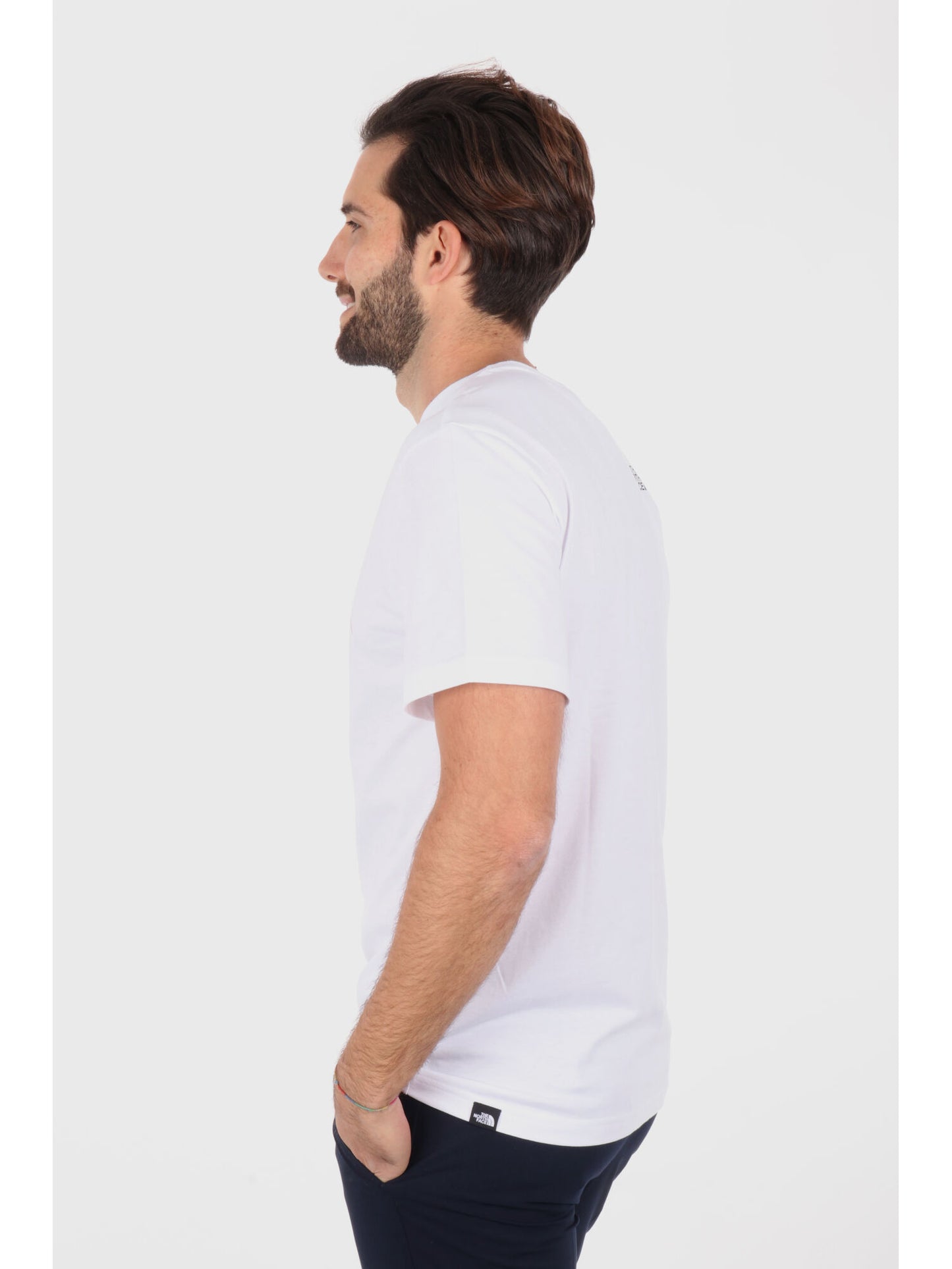 T-SHIRT MOUNTAIN LINE THE NORTH FACE UOMO BIANCO