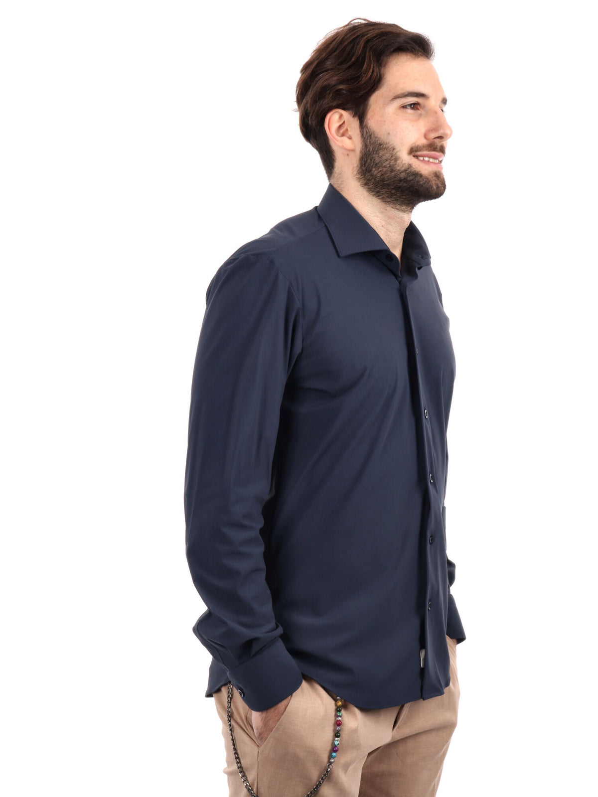 F.b. camicia tecnica da uomo blu