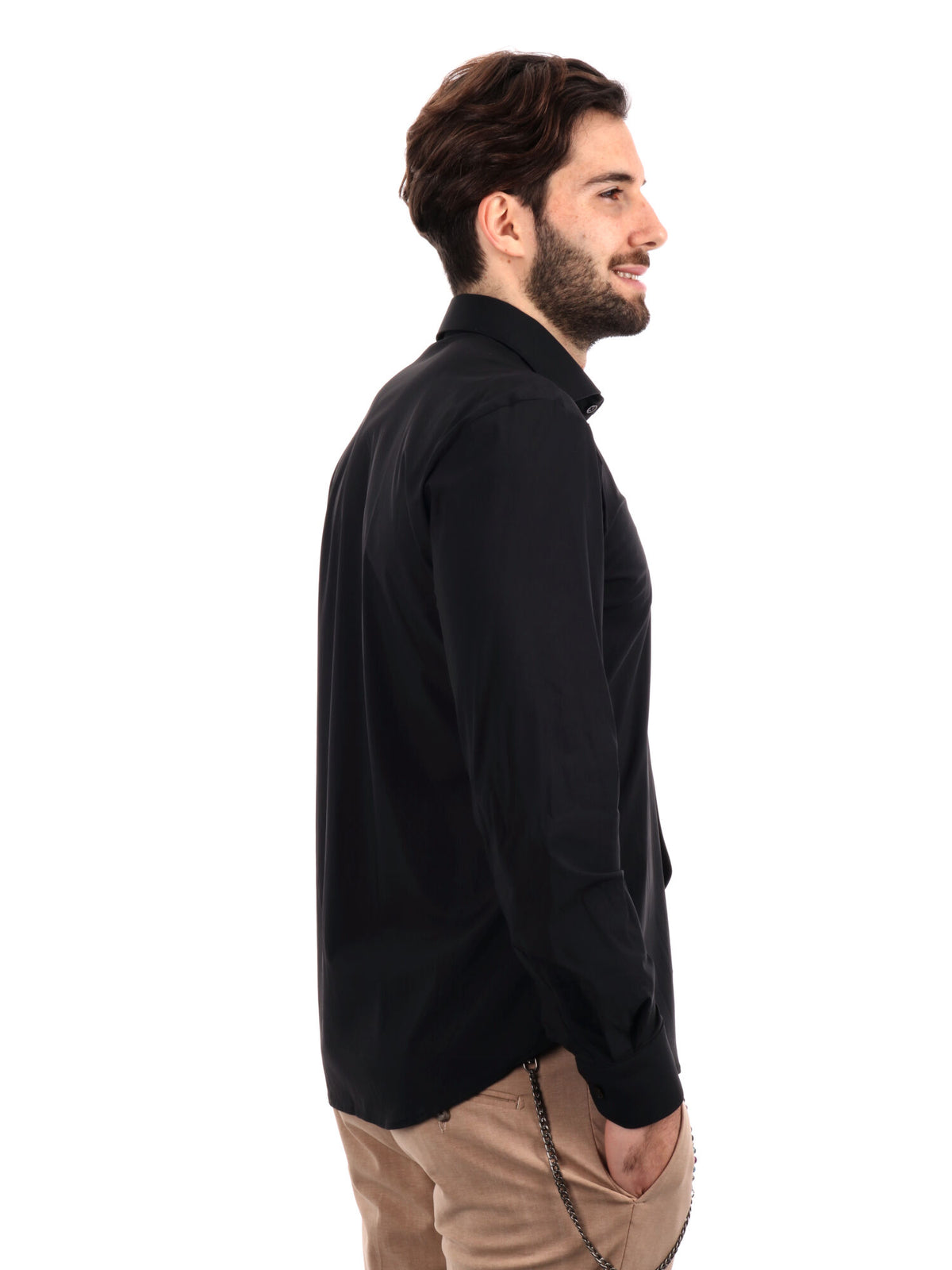 F.b. camicia tecnica da uomo nero