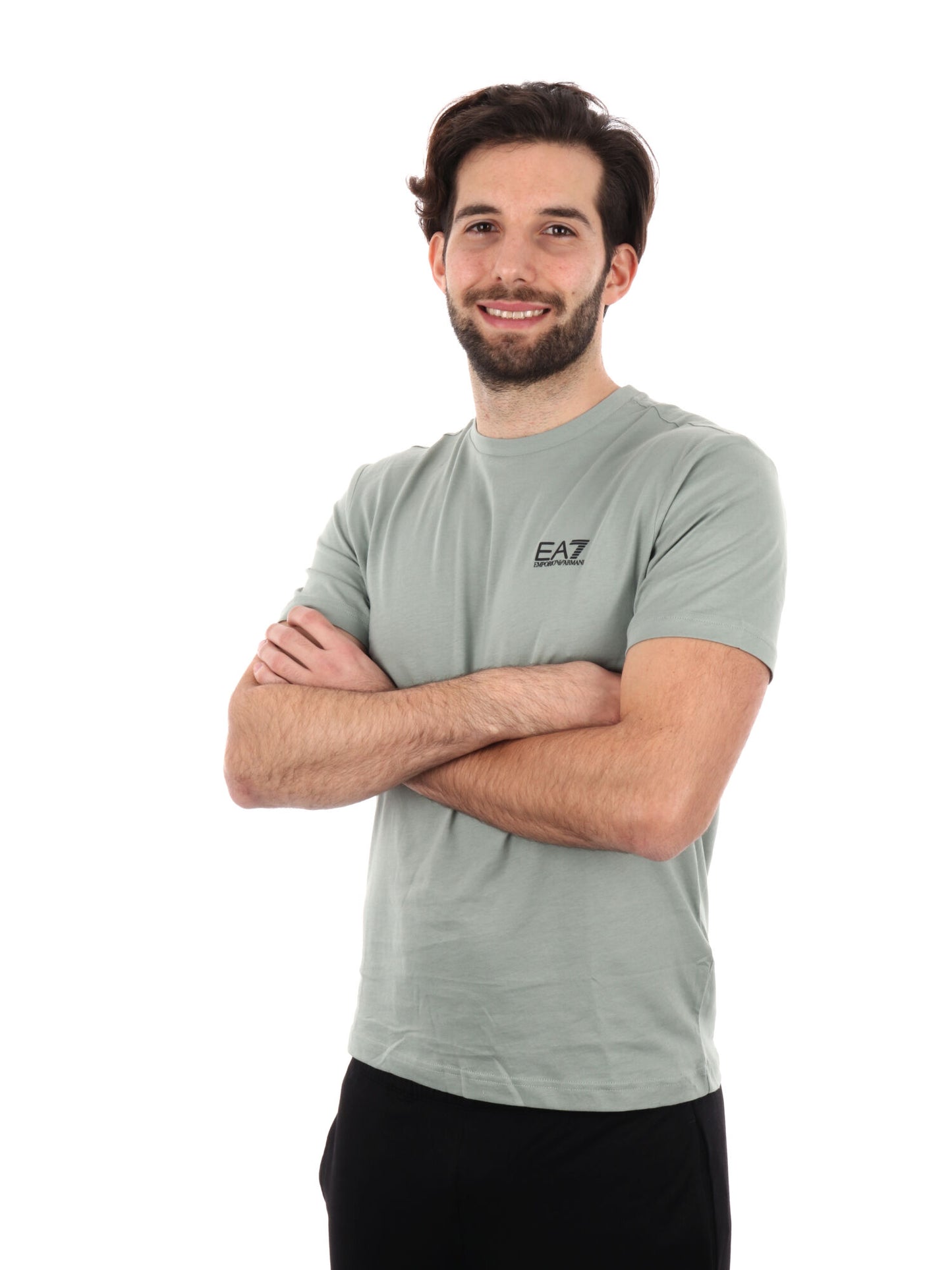 T-SHIRT CORE IDENTITY EA7 EMPORIO ARMANI UOMO SALVIA
