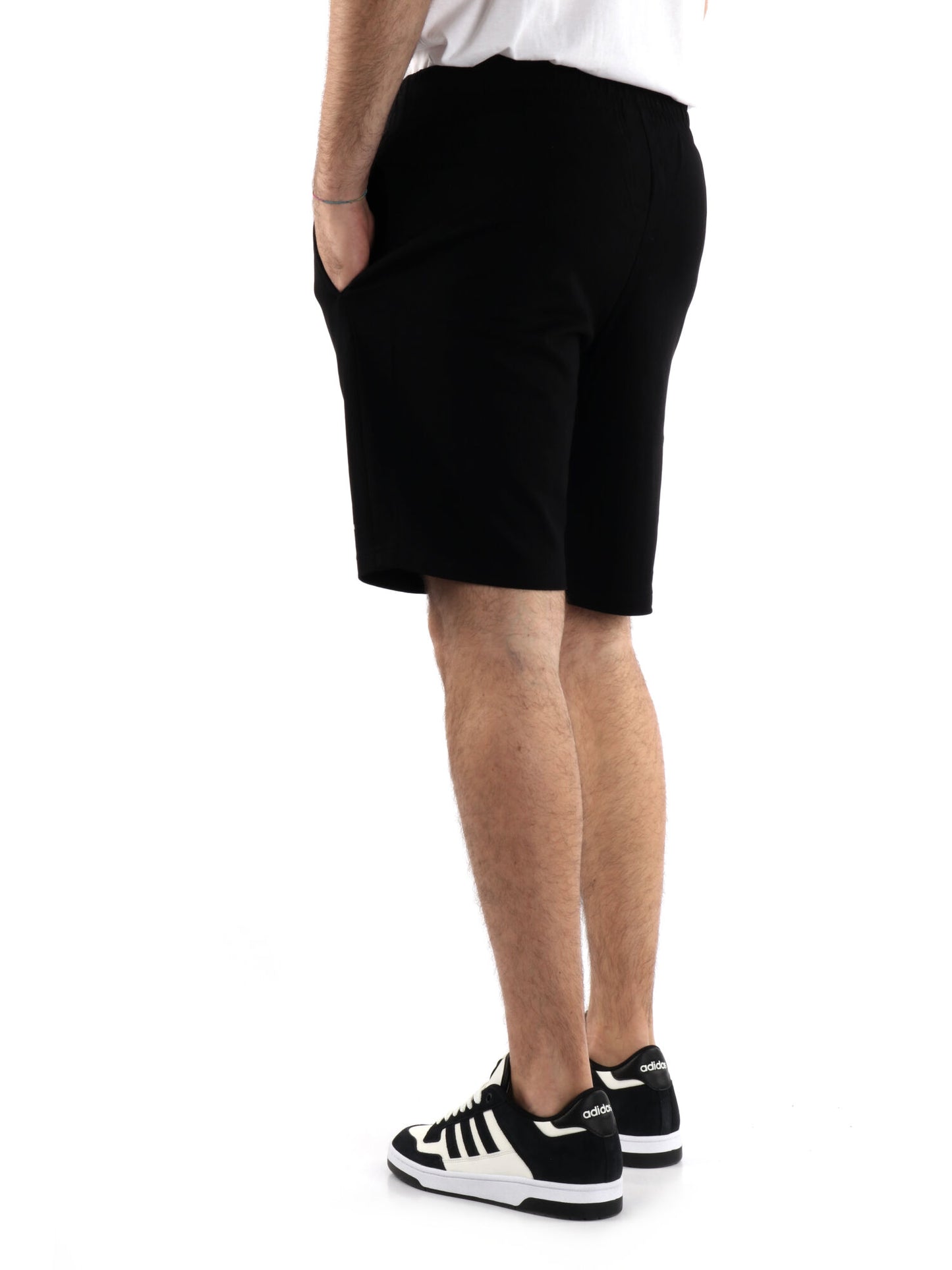 BERMUDA SPORTIVO EA7 EMPORIO ARMANI DA UOMO NERO