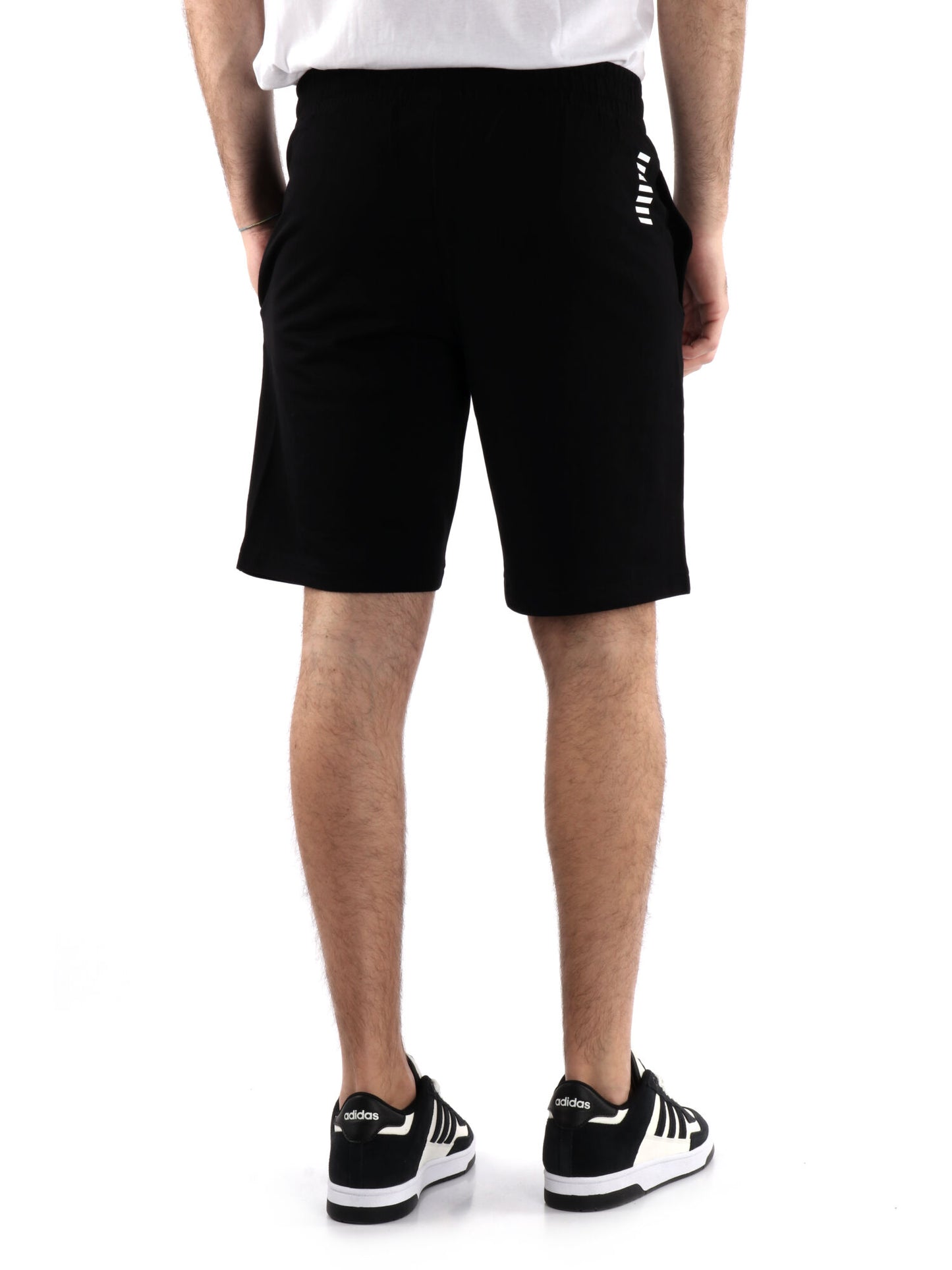 BERMUDA SPORTIVO EA7 EMPORIO ARMANI DA UOMO NERO