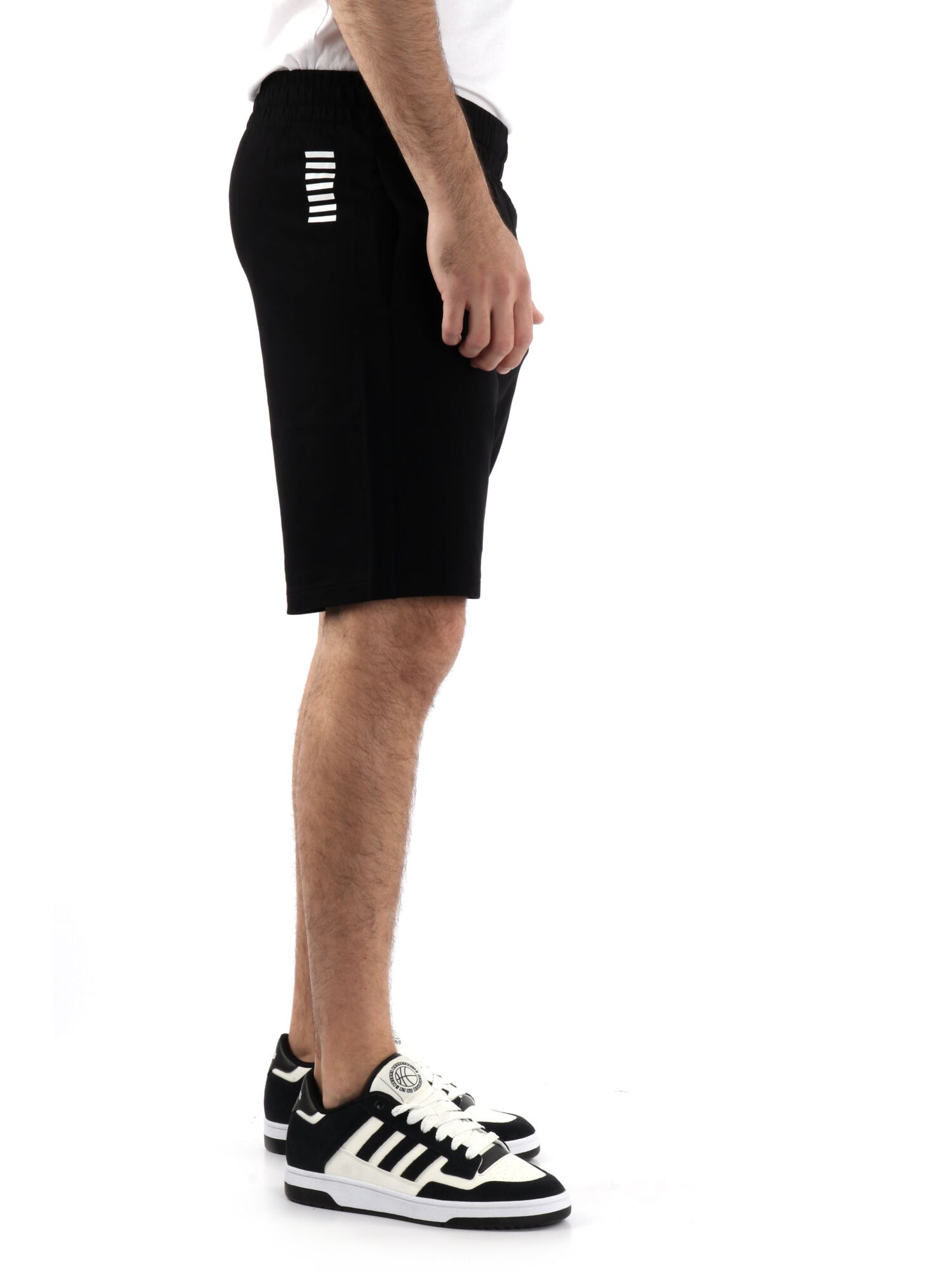 BERMUDA SPORTIVO EA7 EMPORIO ARMANI DA UOMO NERO