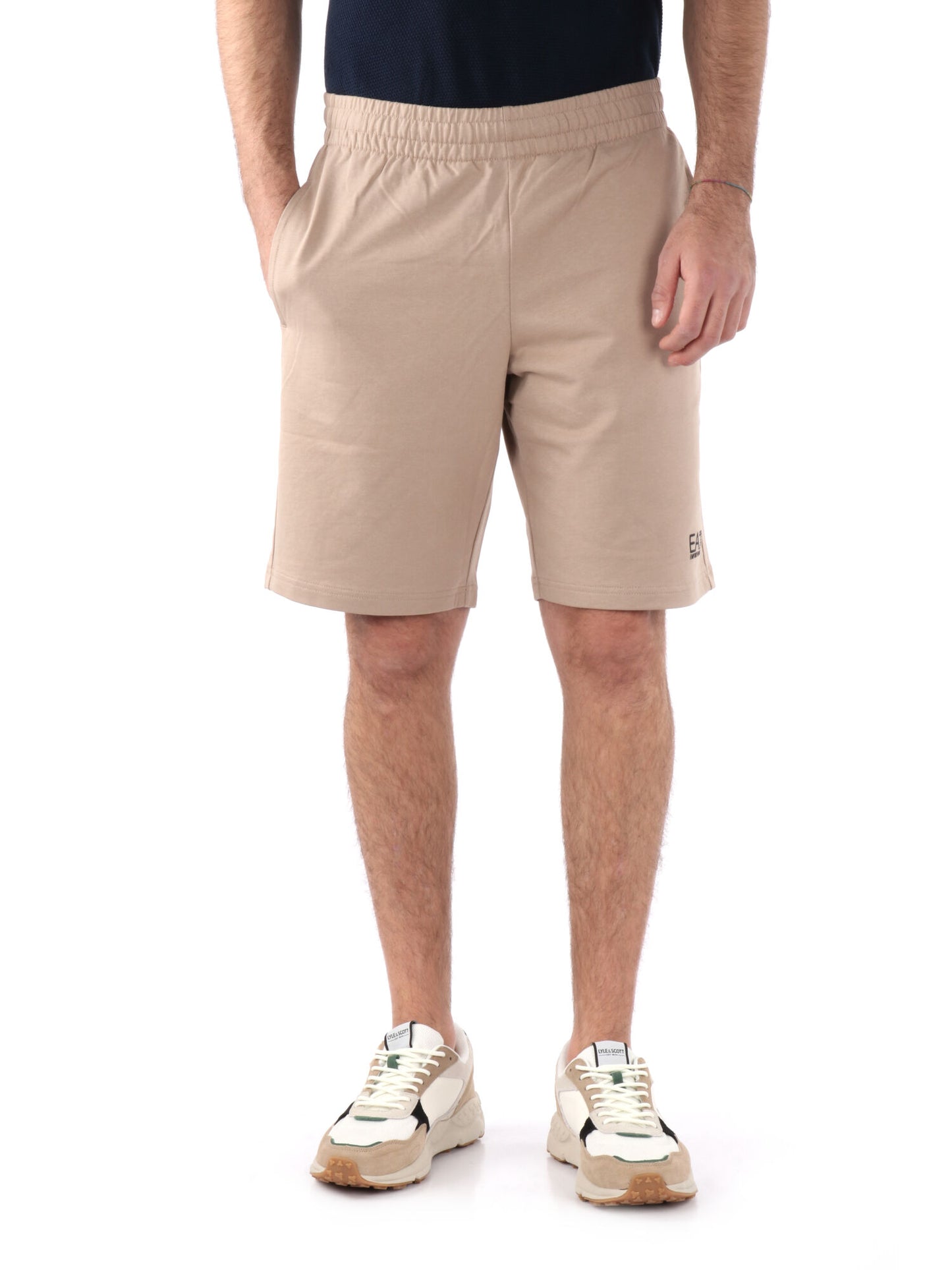 BERMUDA SPORTIVO EA7 EMPORIO ARMANI DA UOMO BEIGE