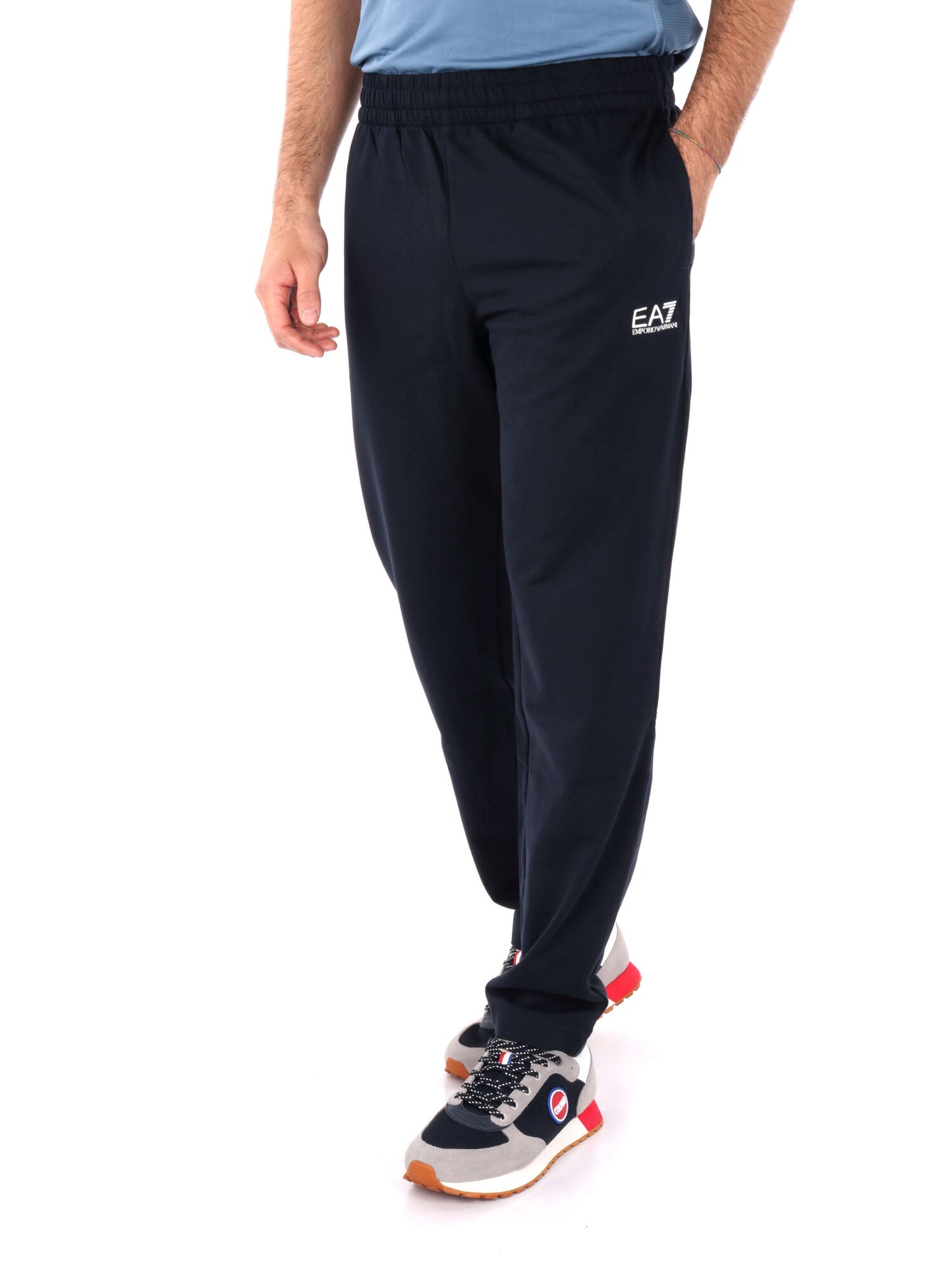 PANTALONE SPORTIVO EA7 EMPORIO ARMANI DA UOMO BLU