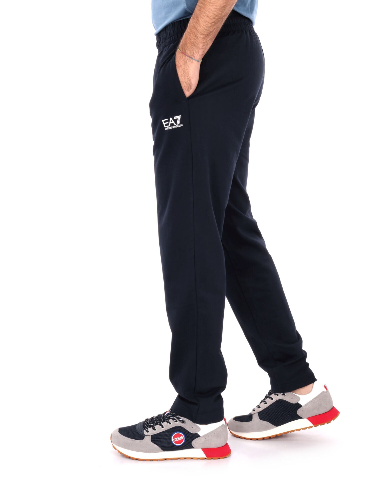 PANTALONE SPORTIVO EA7 EMPORIO ARMANI DA UOMO BLU