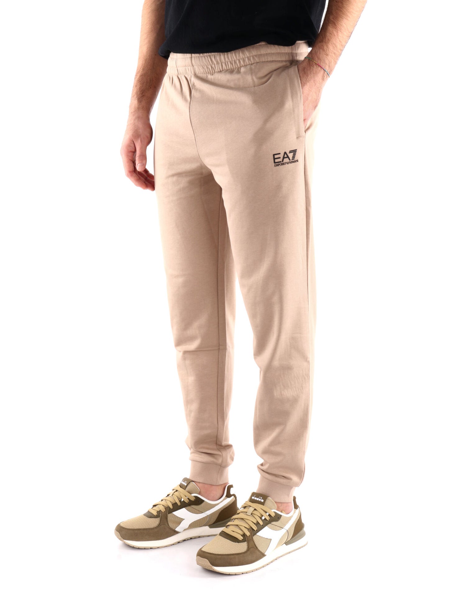 PANTALONE CORE IDENTITY EA7 EMPORIO ARMANI UOMO BEIGE